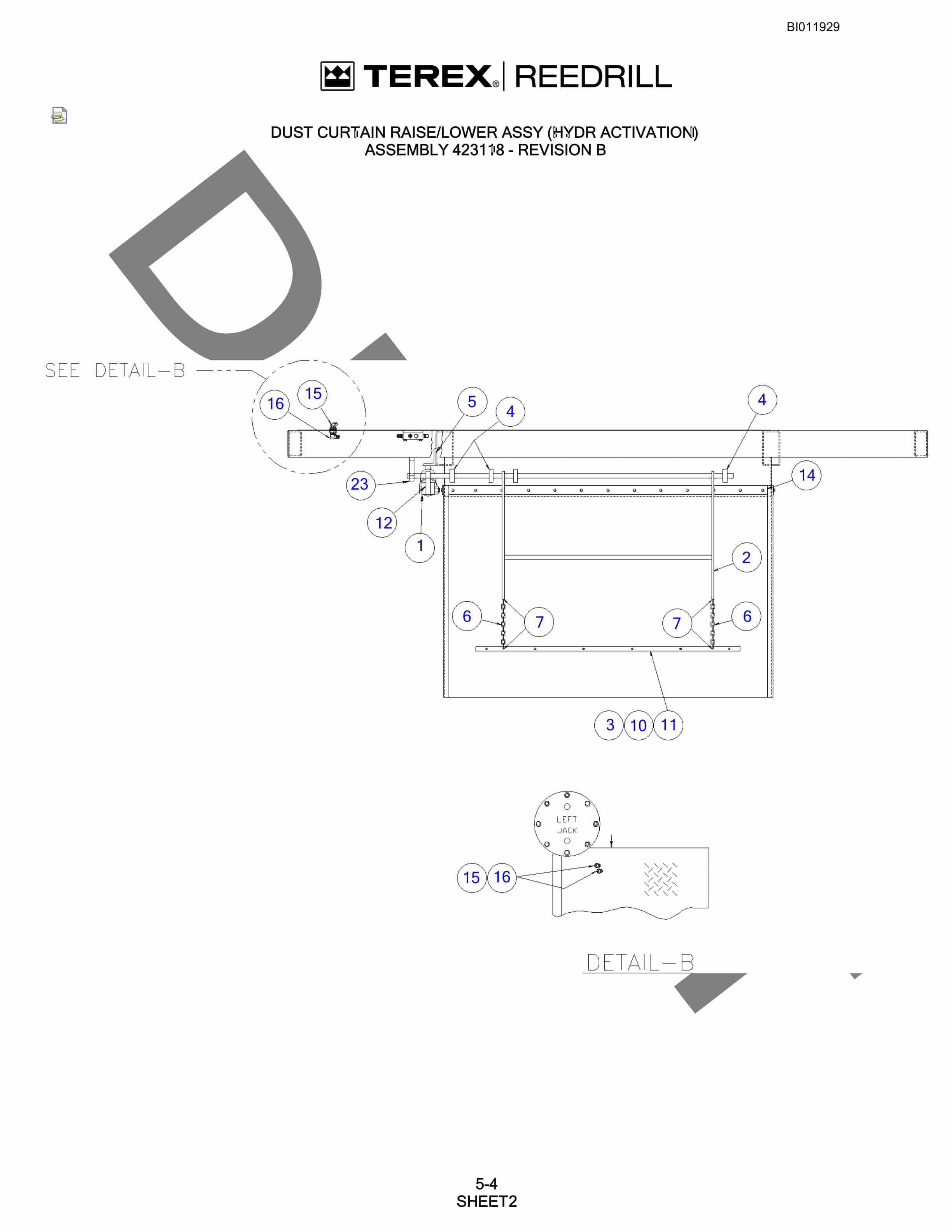 Bucyrus SKS-W Infinity Blasthole Drill Technical Manual BI011929-2