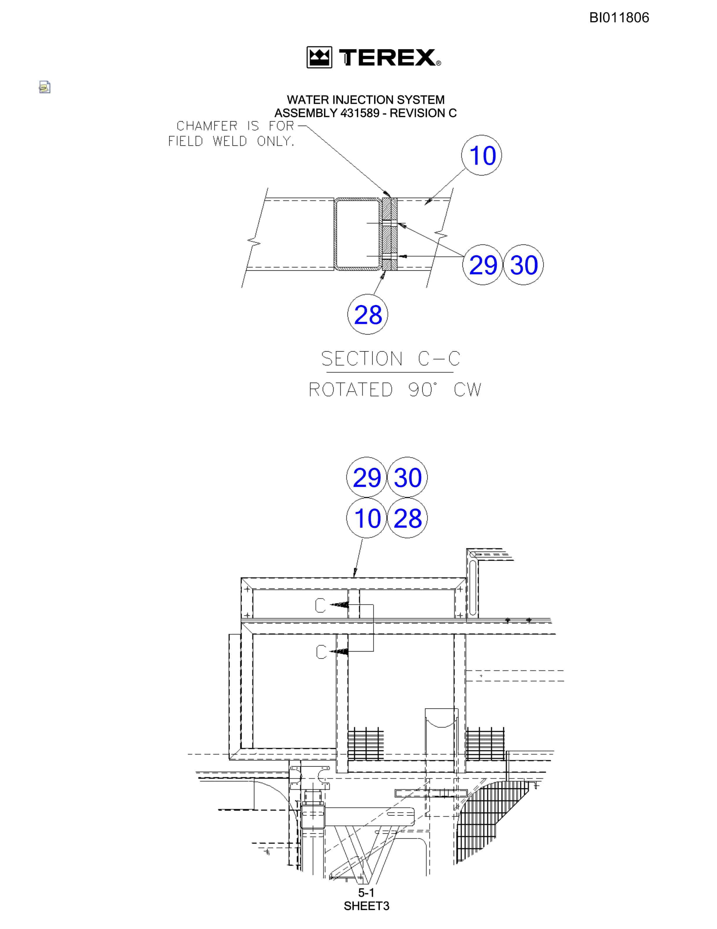 Bucyrus SKS-W Rotary Blasthole Drill Parts Catalog BI011806-2