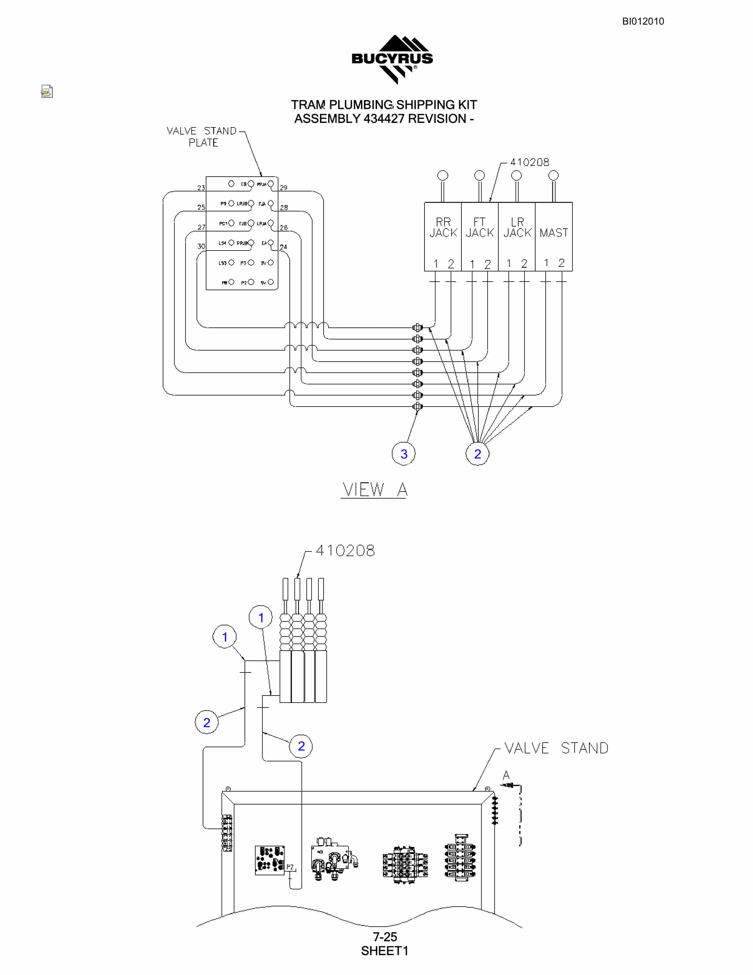 Bucyrus SKS-W Rotary Blasthole Drill Parts Manual BI012010-5