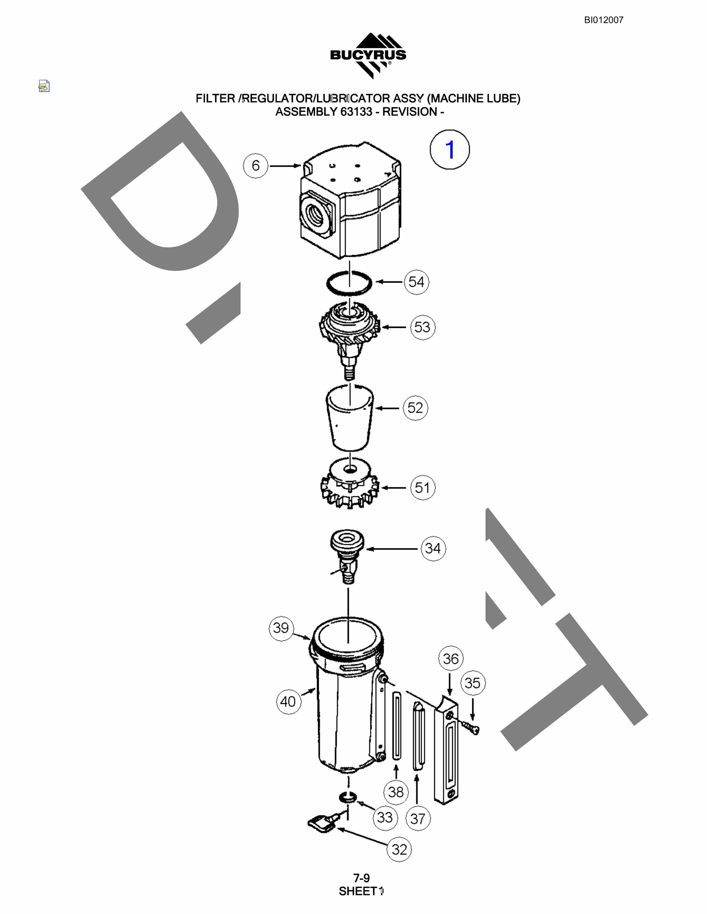 Bucyrus SKS13 Rotary Blasthole Drill Parts Manual BI012007-4
