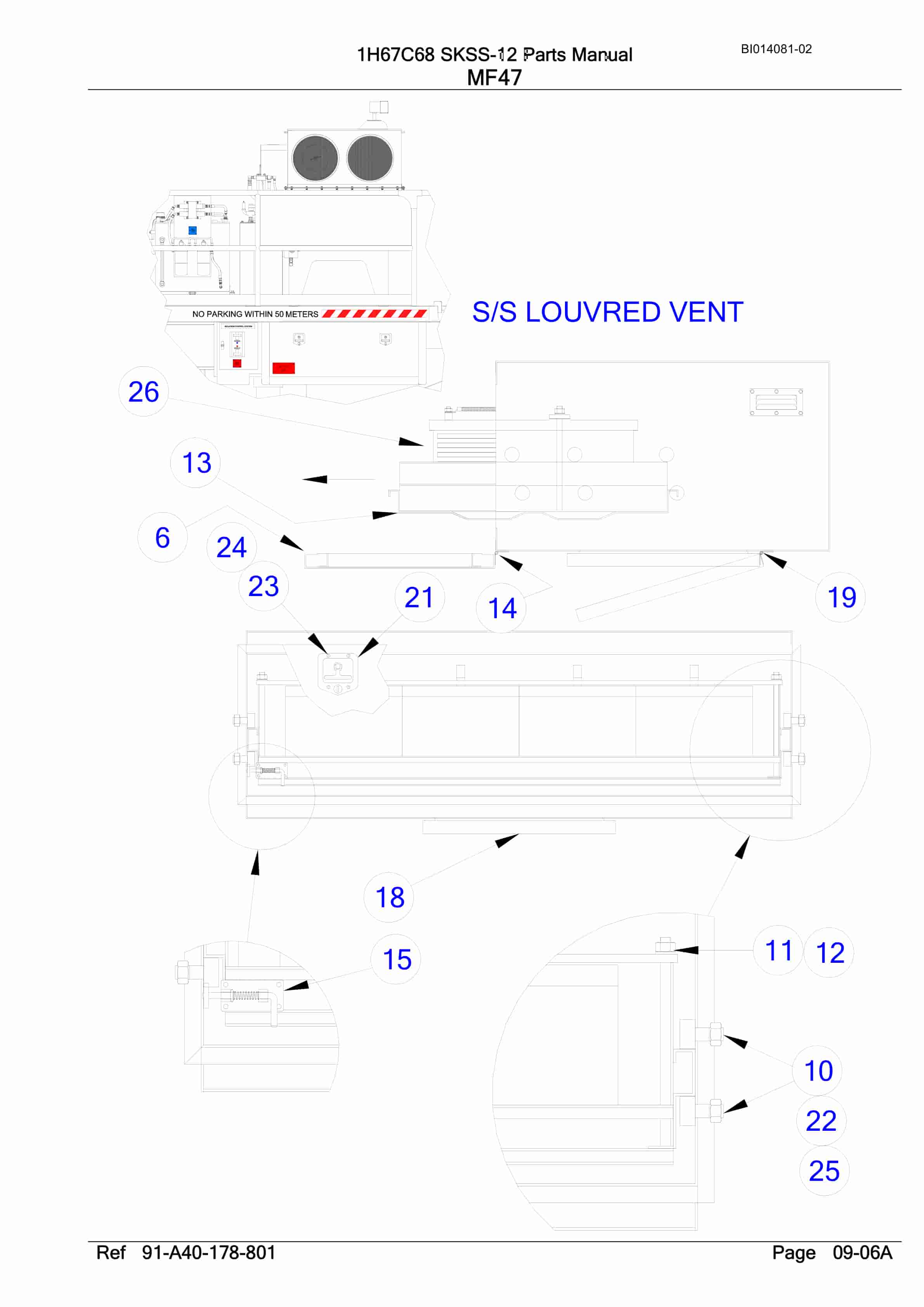 Bucyrus SKSS-12 Infinity Blasthole Drill Parts Manual BI014081-02-4