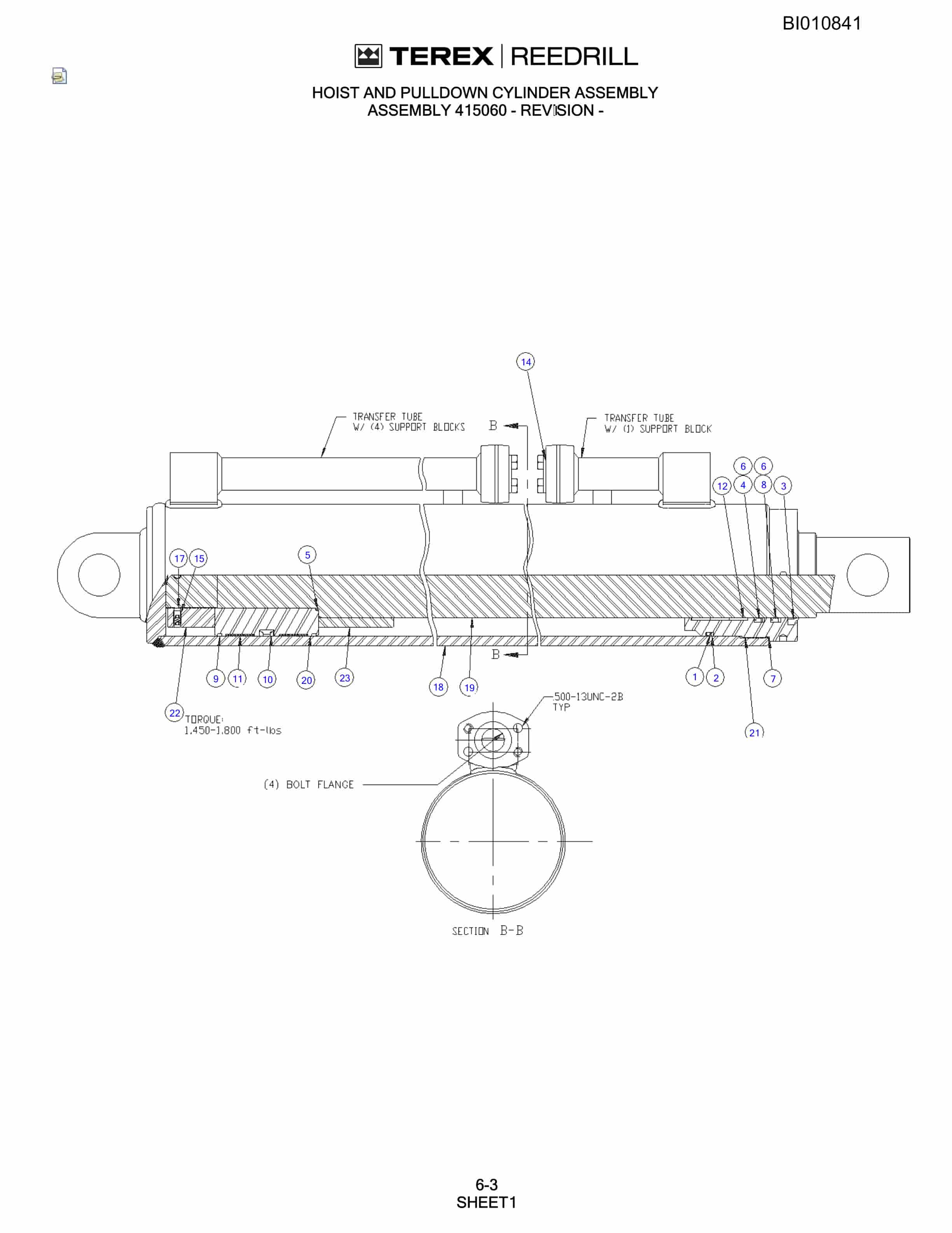 Bucyrus SKSS-12 Rotary Blasthole Drill Parts Catalog BI010841-3