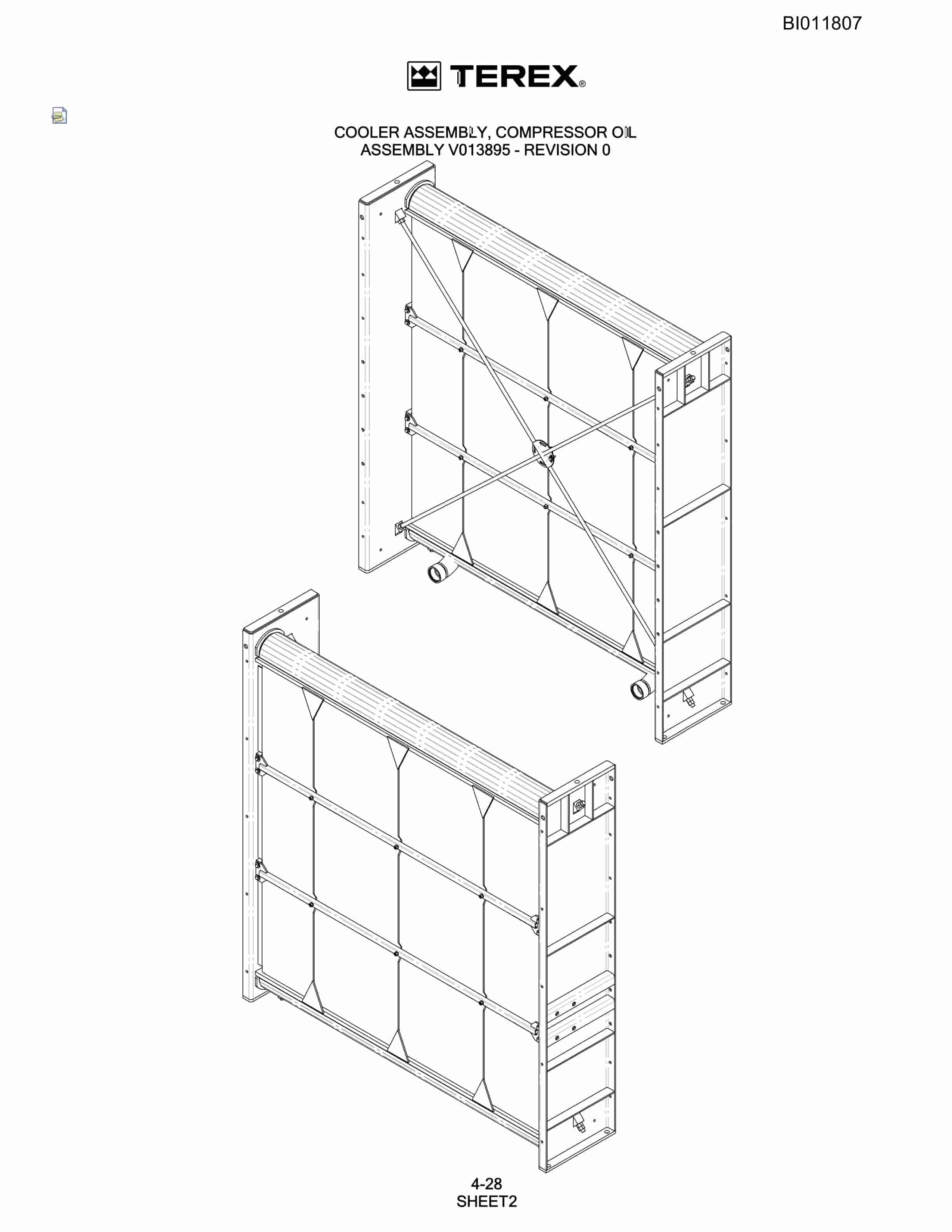 Bucyrus SKSS-13 Rotary Blasthole Drill Parts Catalog BI011807-2