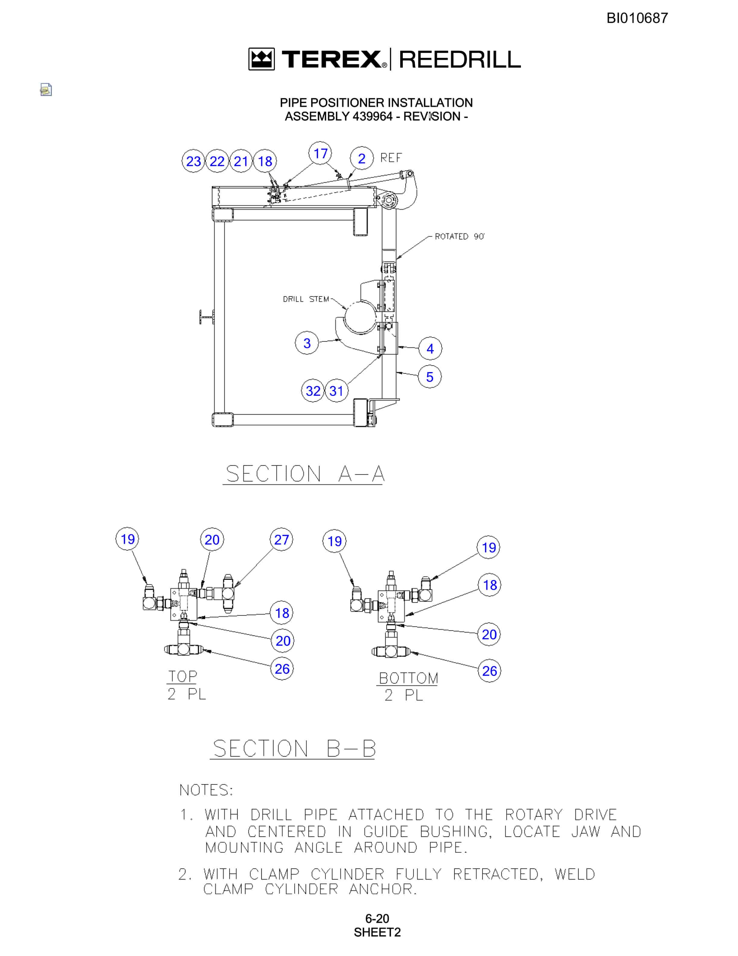 Bucyrus SKSS-16 Infinity Blasthole Drill Parts Catalog BI010687-4