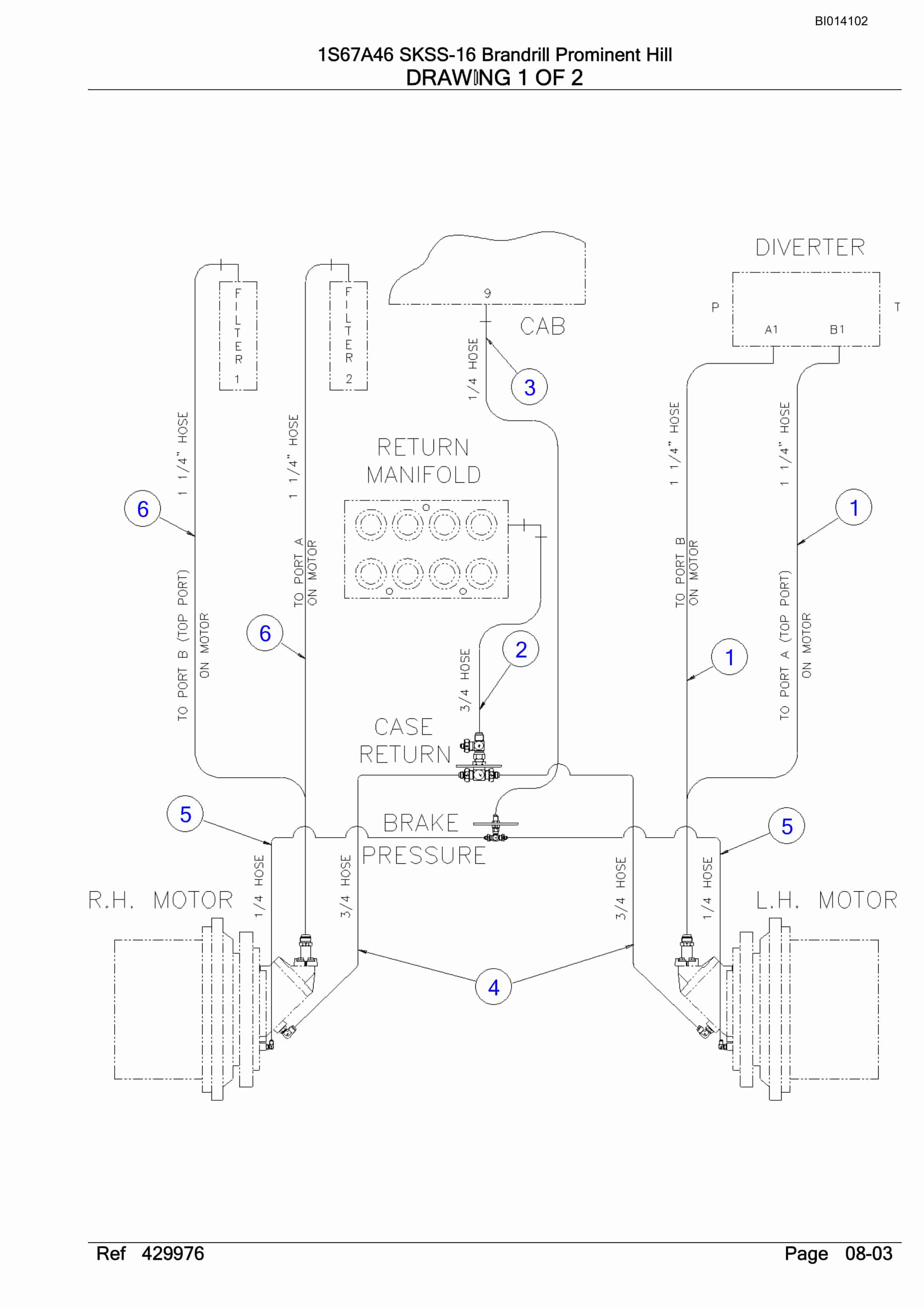 Bucyrus SKSS-16 Infinity Blasthole Drill Parts Catalog BI014102-3