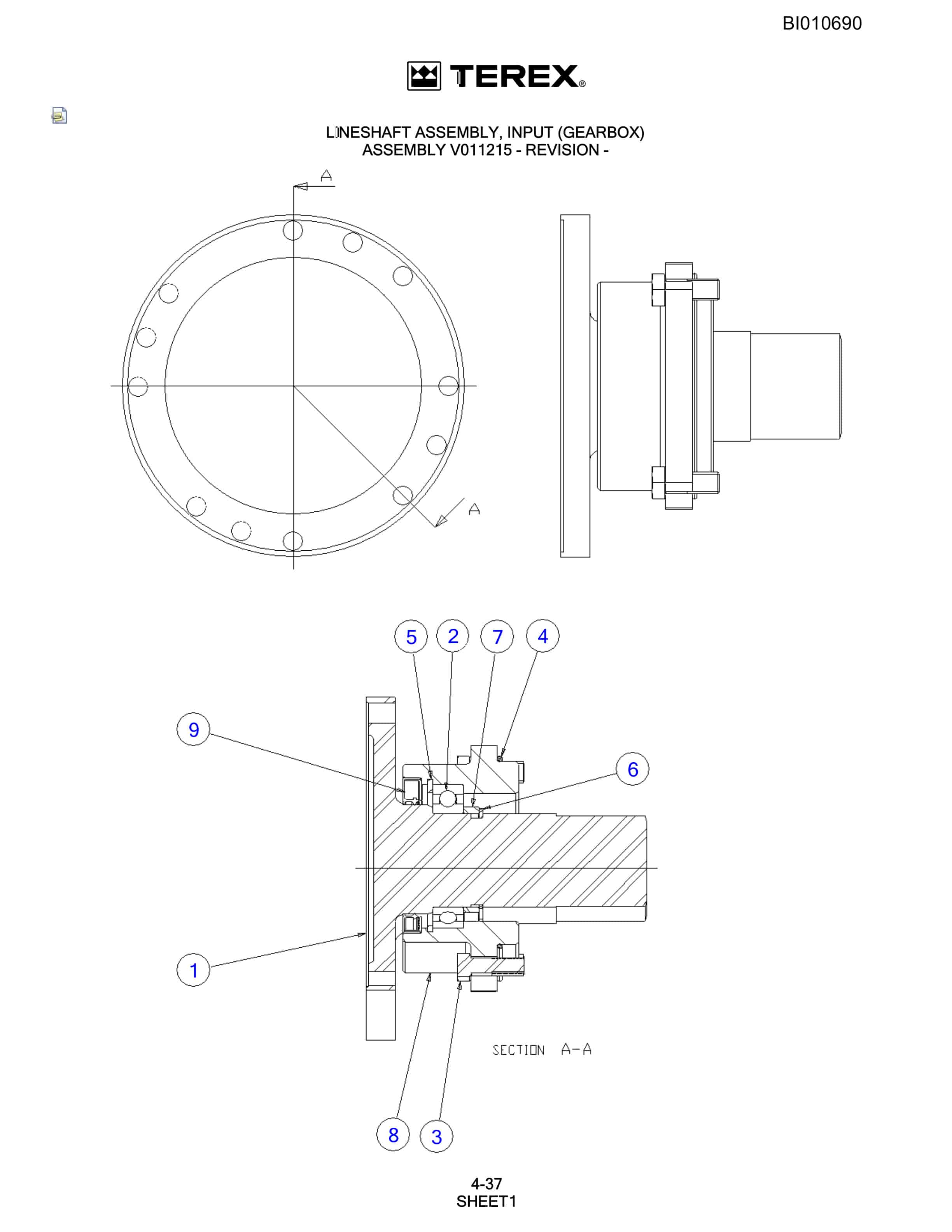 Bucyrus SKSS-16 Rotary Blasthole Drill Parts Catalog BI010690-2