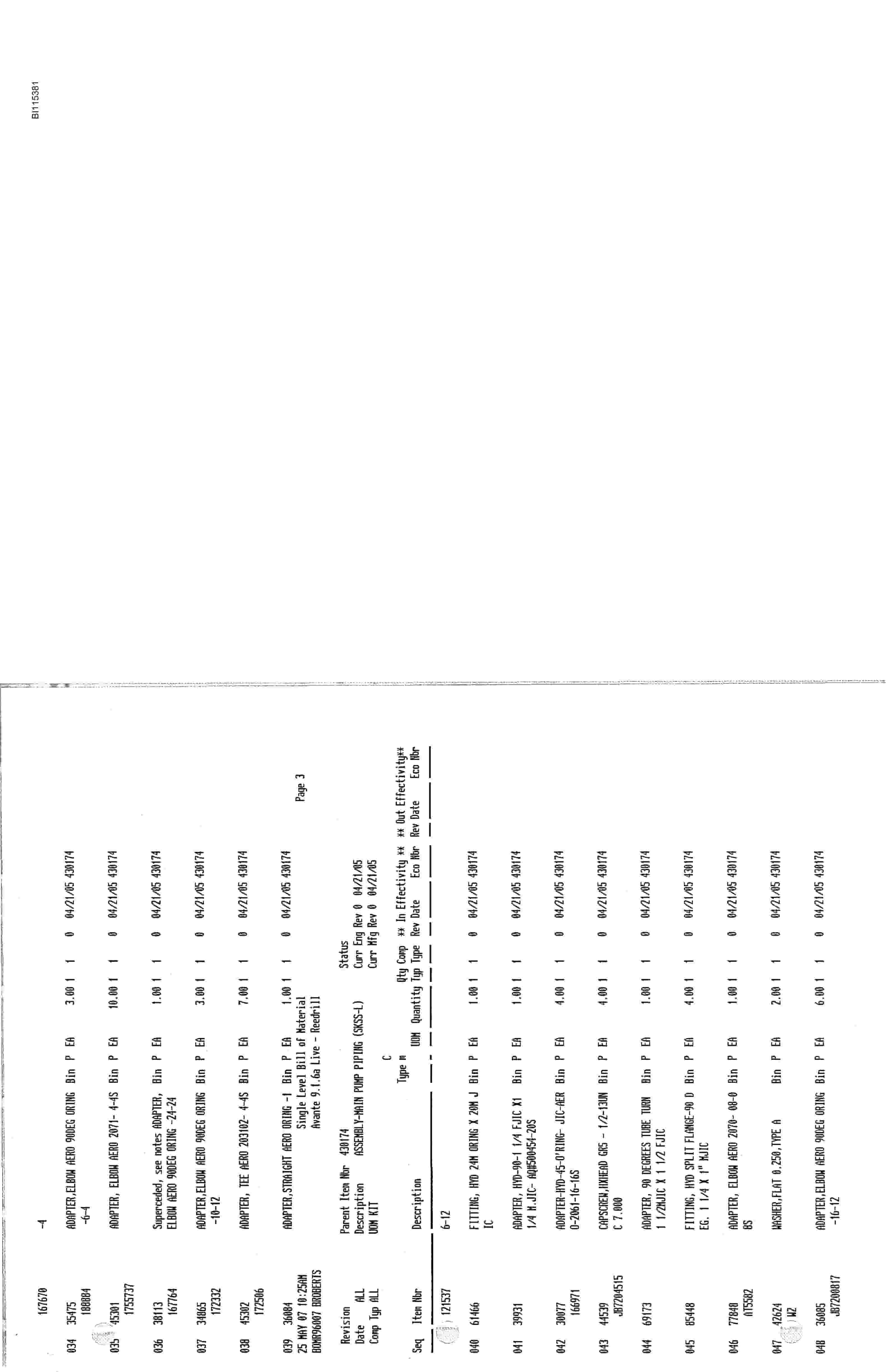 Bucyrus SKSS-L Parts Catalog BI115381-5