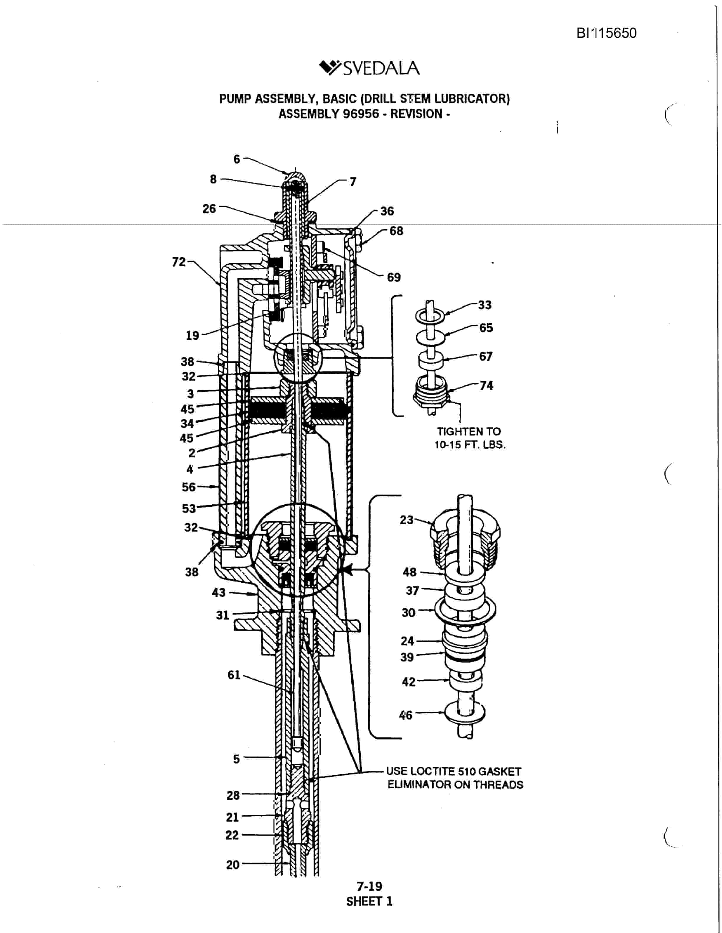Bucyrus SKT Infinity Blasthole Drill Parts Catalog BI115650-5