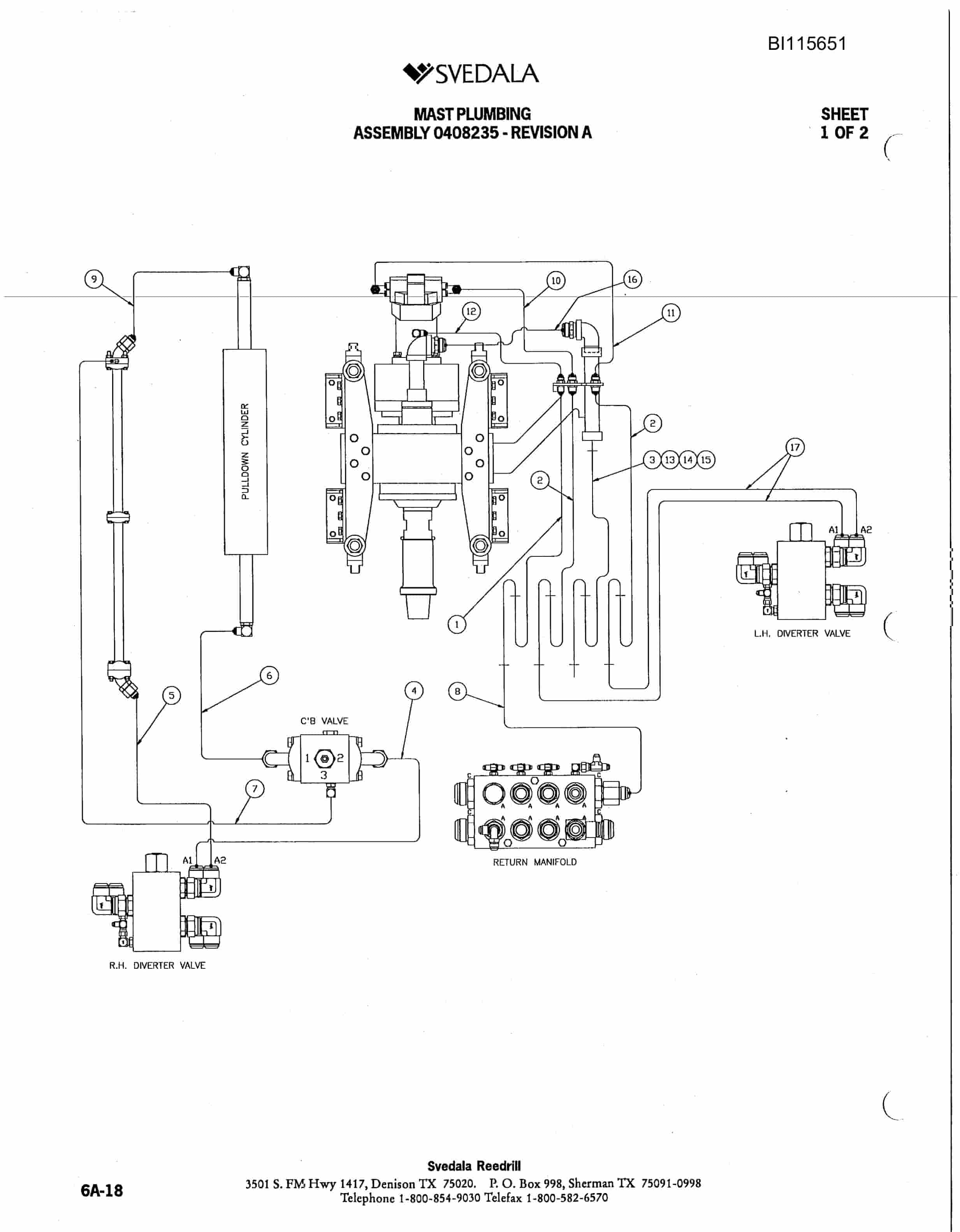 Bucyrus SKT Infinity Blasthole Drill Parts Catalog BI115651-2
