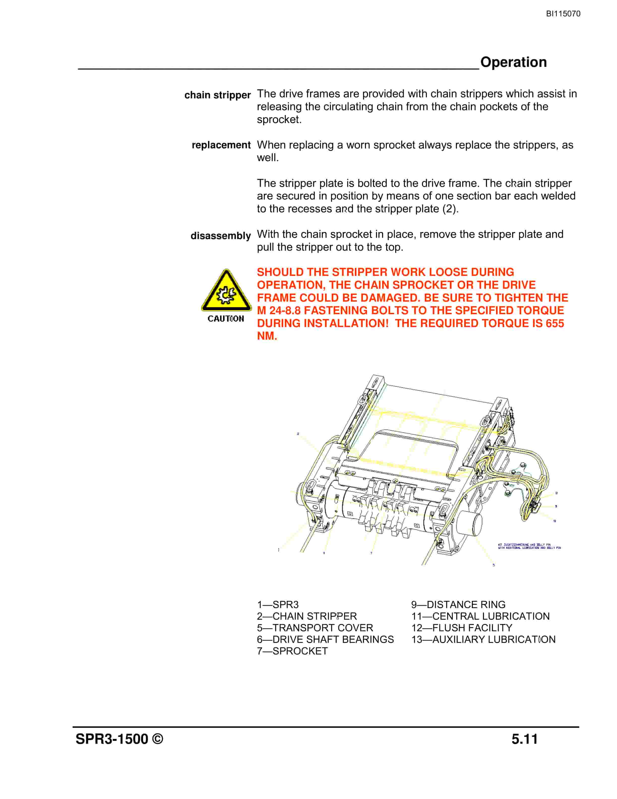 Bucyrus SPR3-1500 Technical Manual BI115070-4