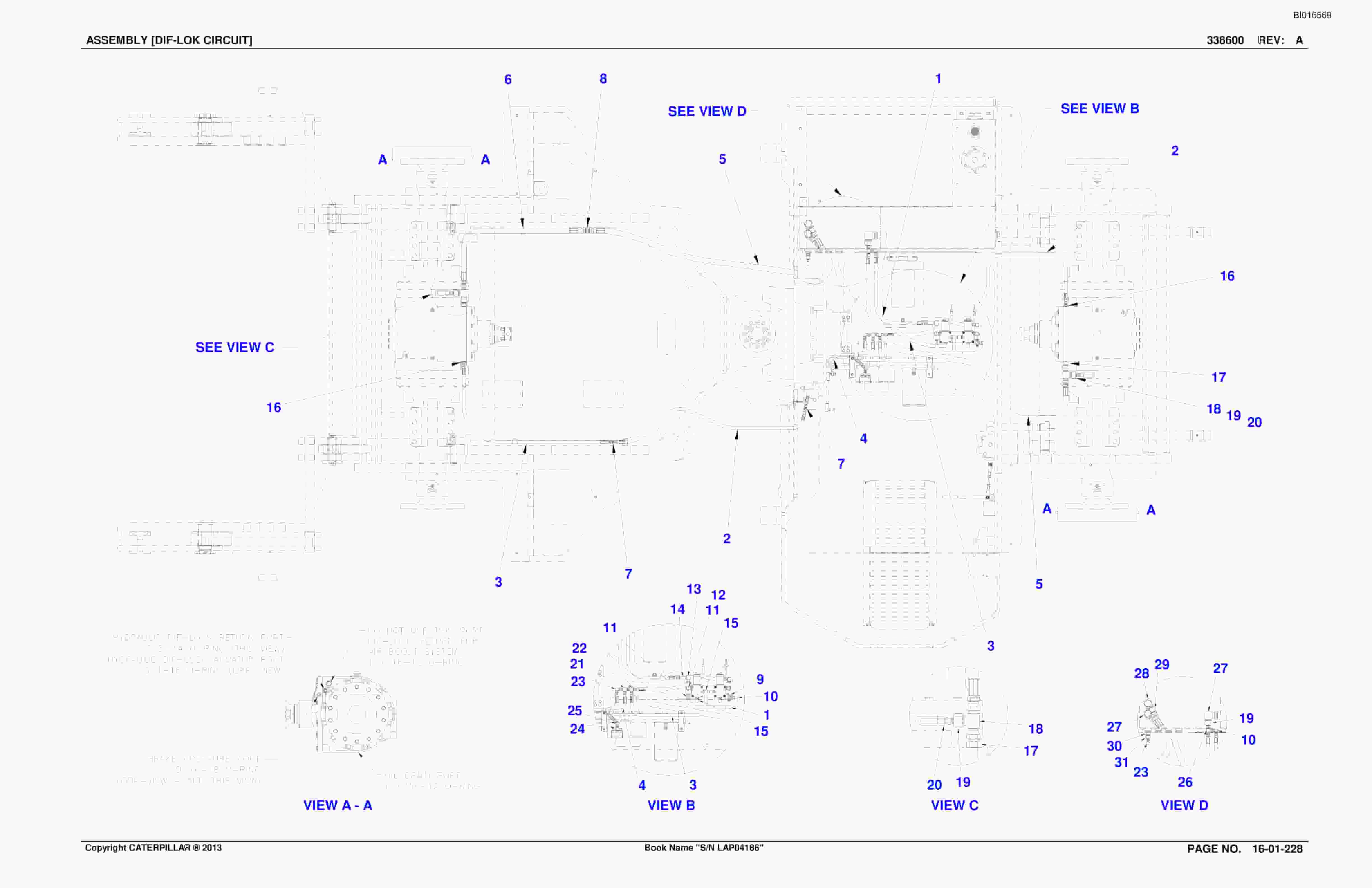 Bucyrus SU482 Scoop Parts Catalog BI016569-5