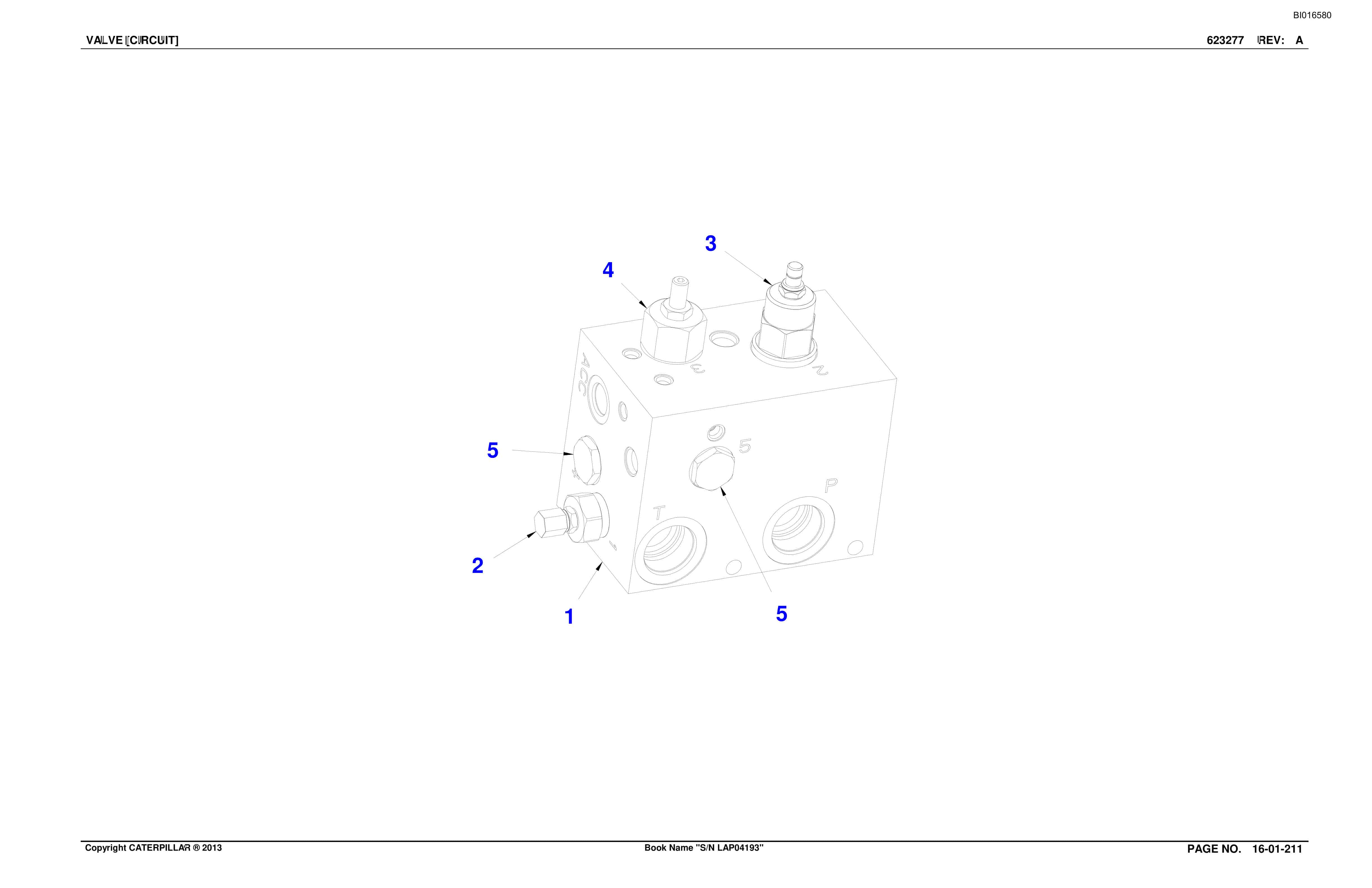 Bucyrus SU482 Scoop Parts Catalog BI016580-3