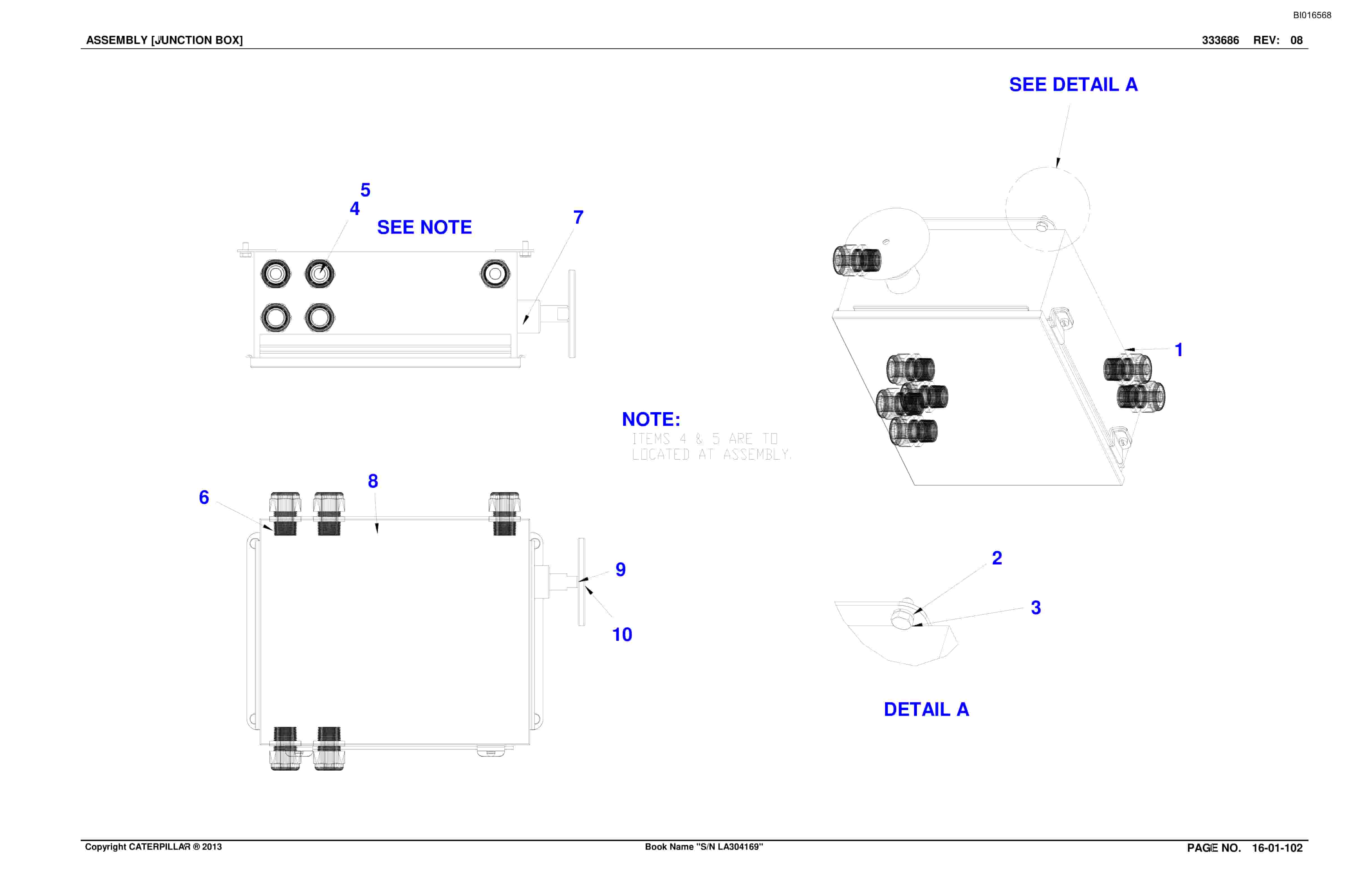 Bucyrus SU488 DN Scoop Parts Catalog BI016568-2