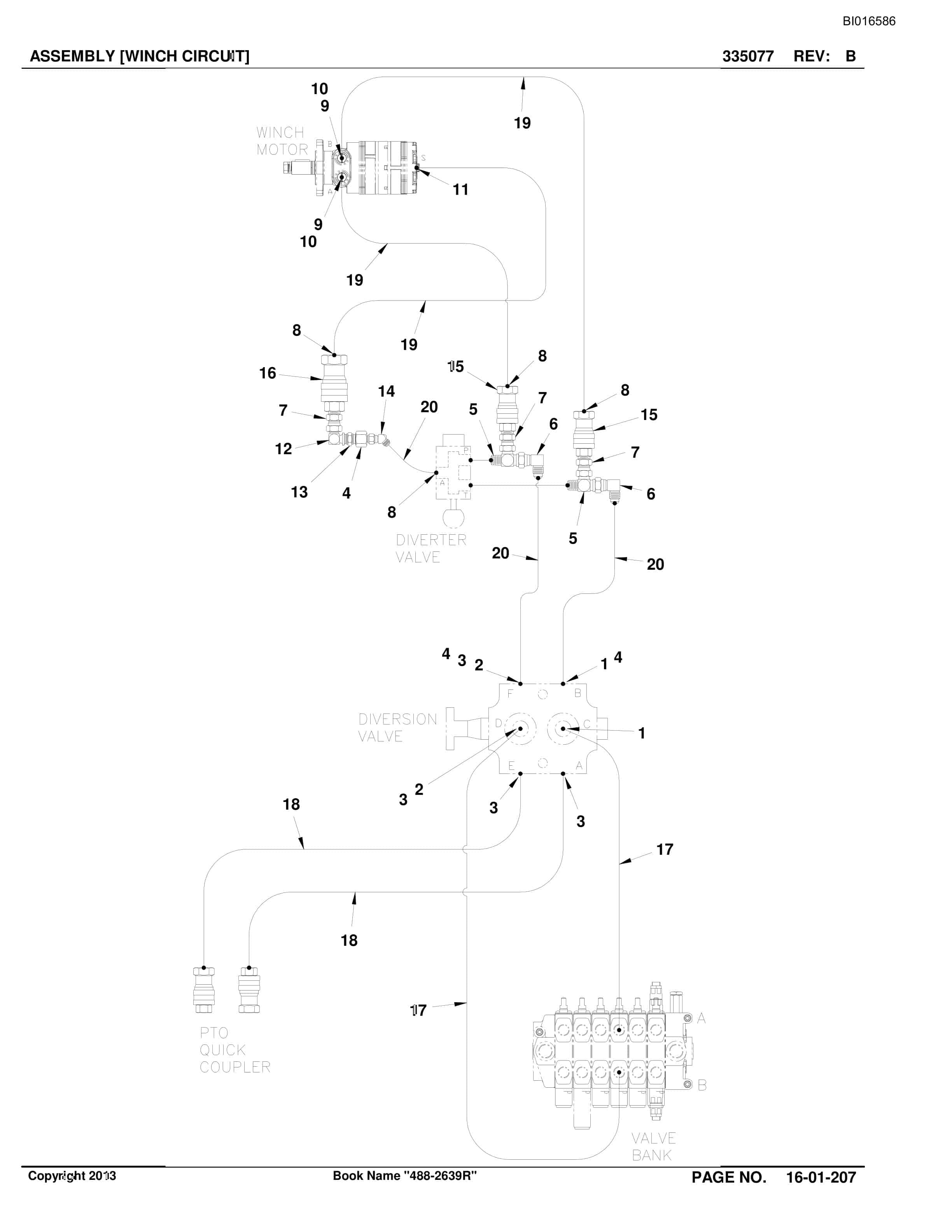 Bucyrus SU488 DN Scoop Parts Catalog BI016586-5
