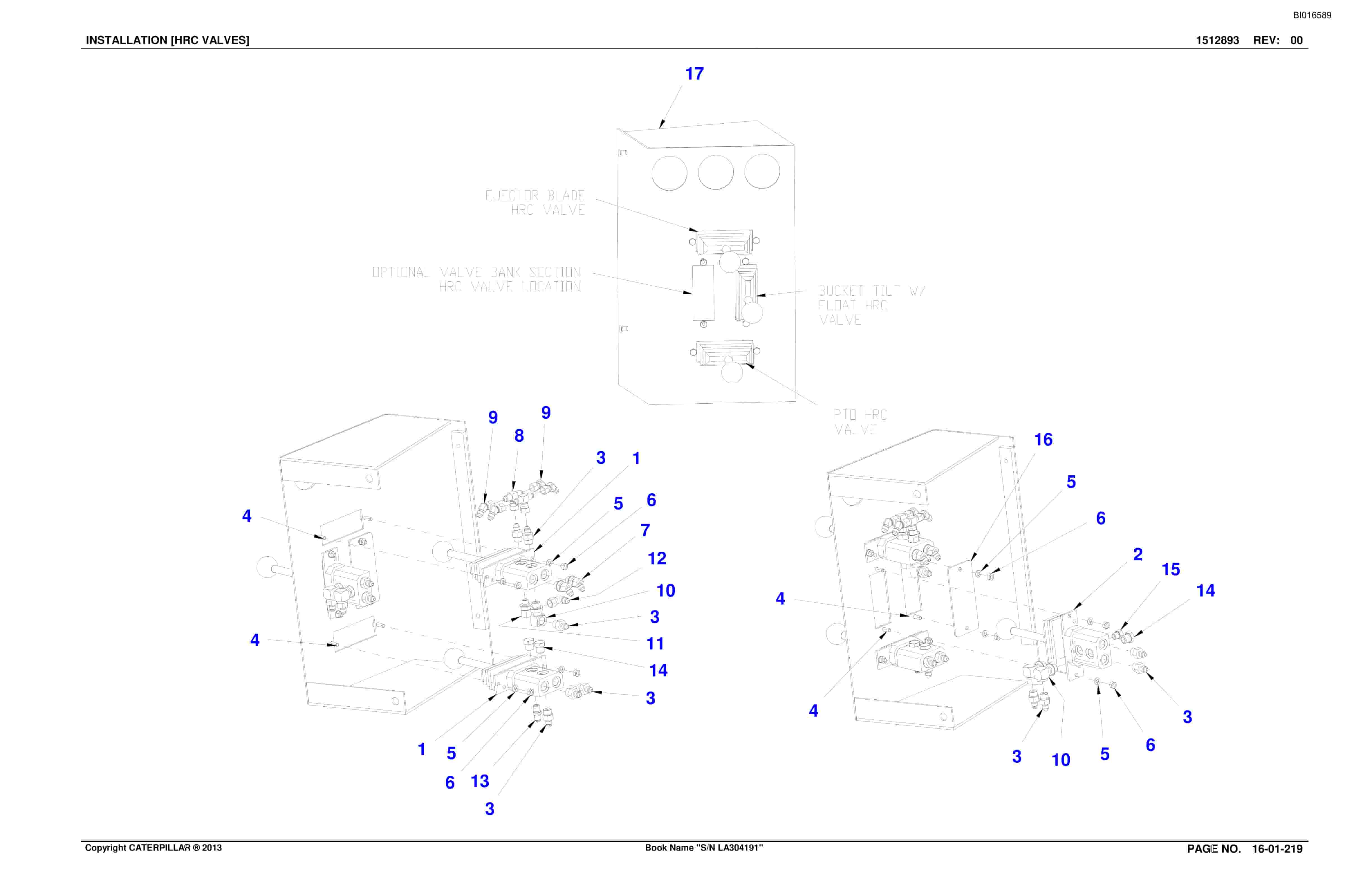 Bucyrus SU488 DN Scoop Parts Catalog BI016589-4