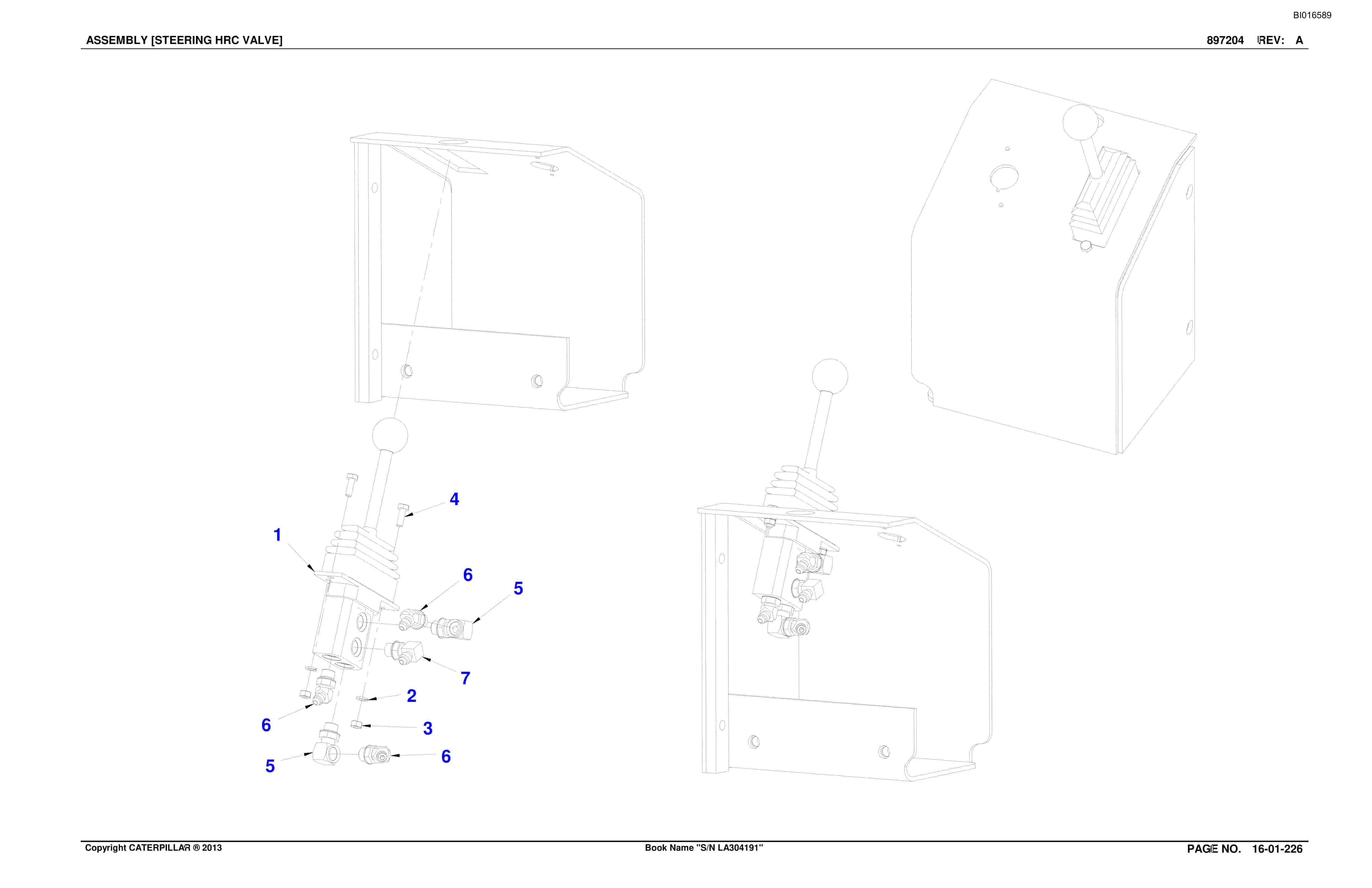 Bucyrus SU488 DN Scoop Parts Catalog BI016589-5
