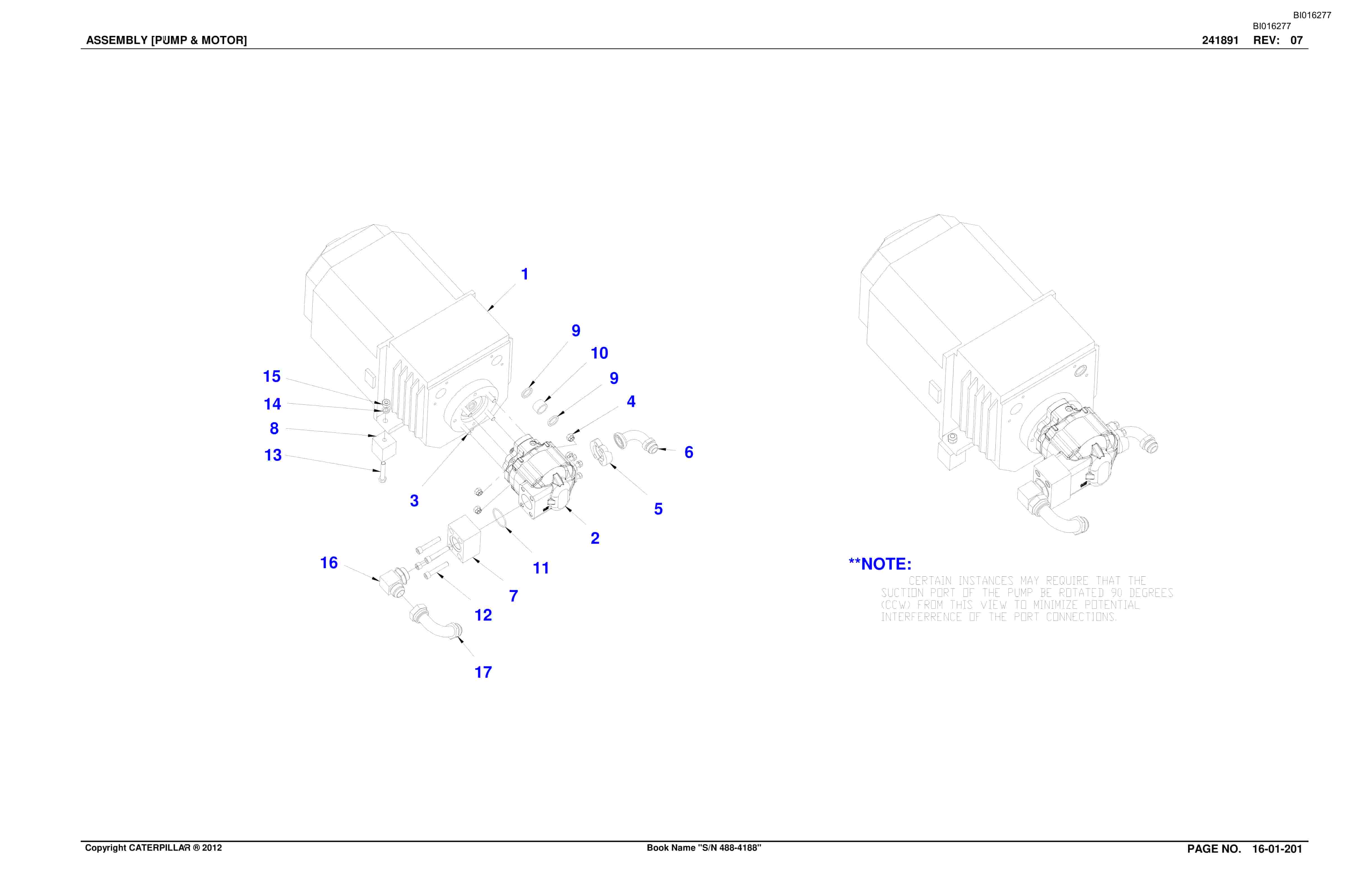 Bucyrus SU488 L Scoop Parts Catalog BI016277-4