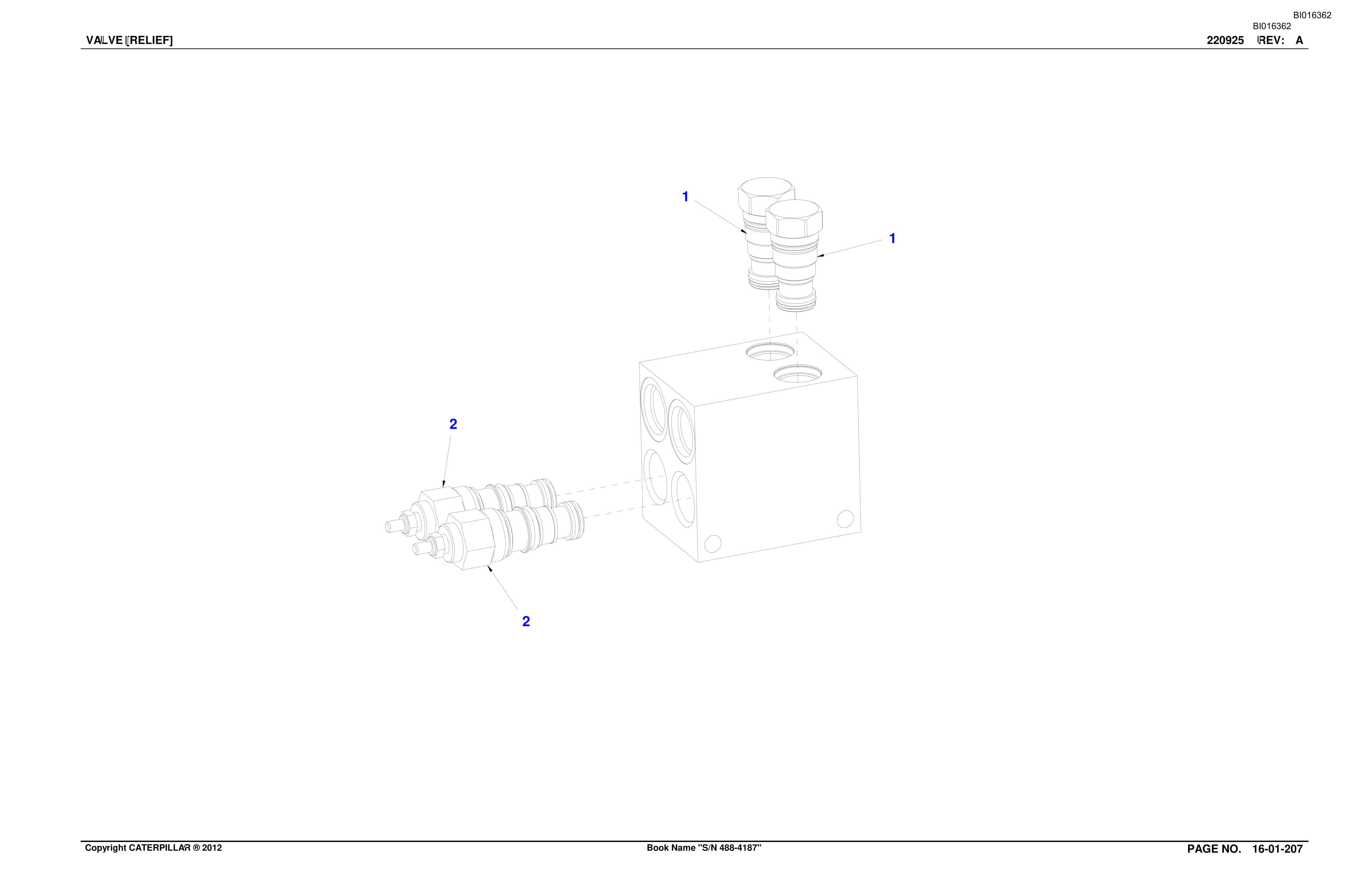Bucyrus SU488 L Scoop Parts Catalog BI016362-5