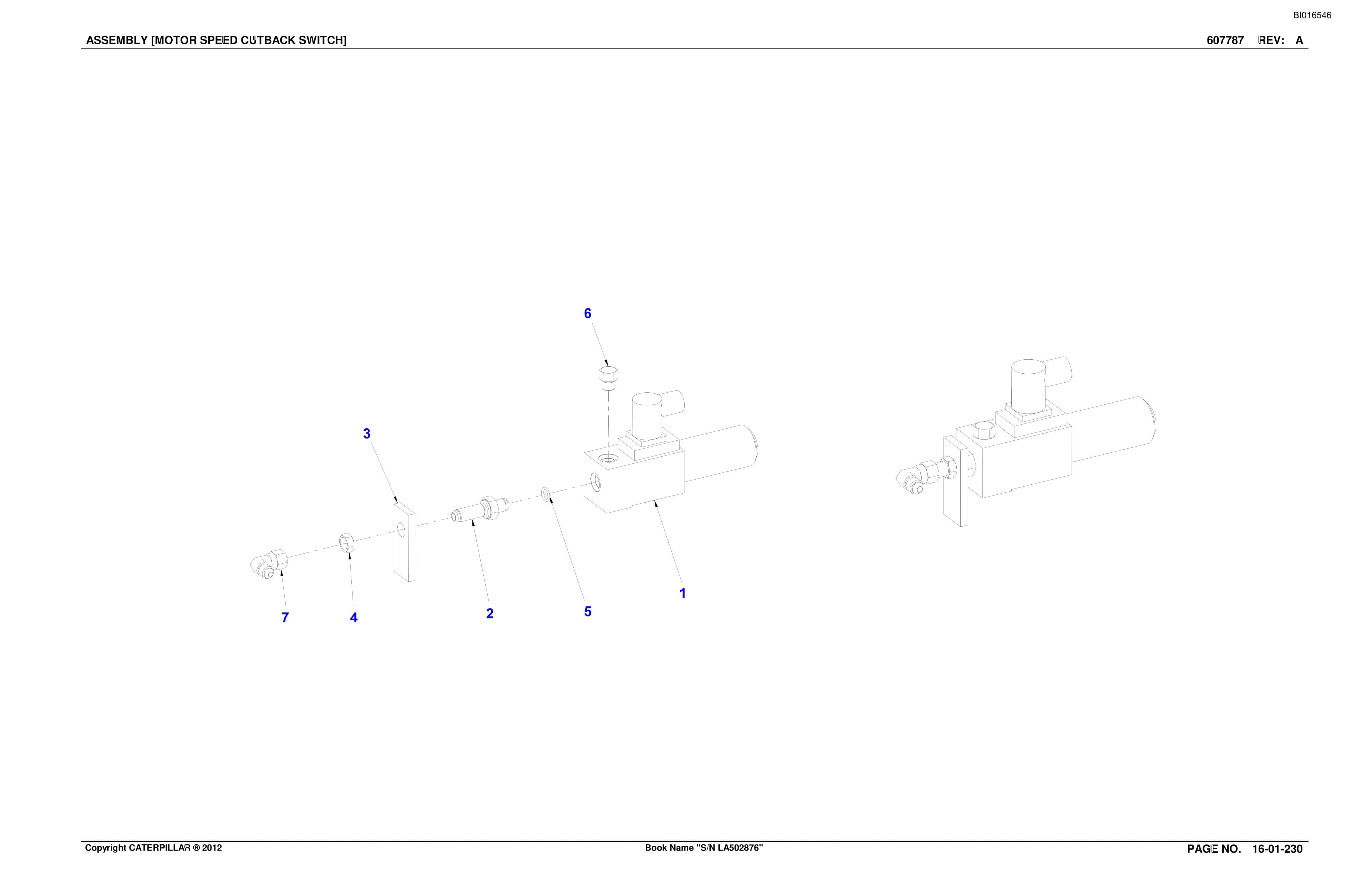 Bucyrus SU488 L Scoop Parts Catalog BI016546-4