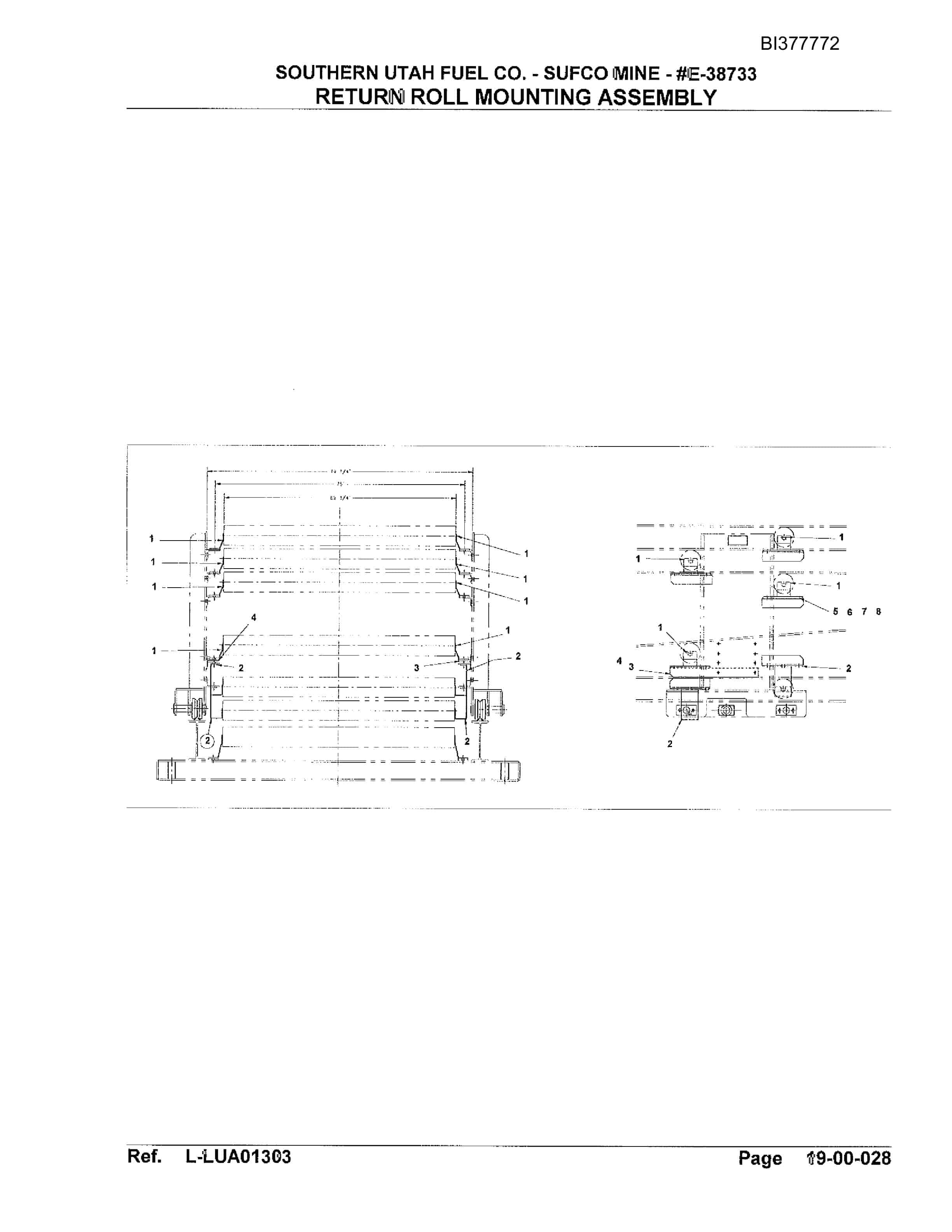 Bucyrus Sufco Mine Parts Catalog BI377772-3