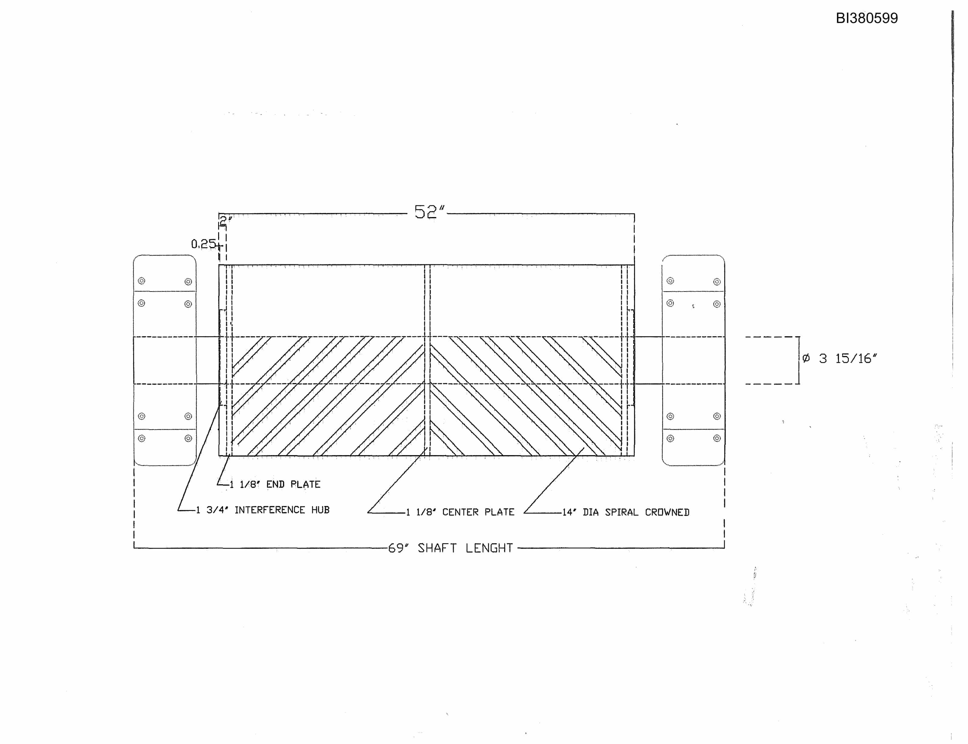 Bucyrus Tailpiece Parts Catalog BI380599-5
