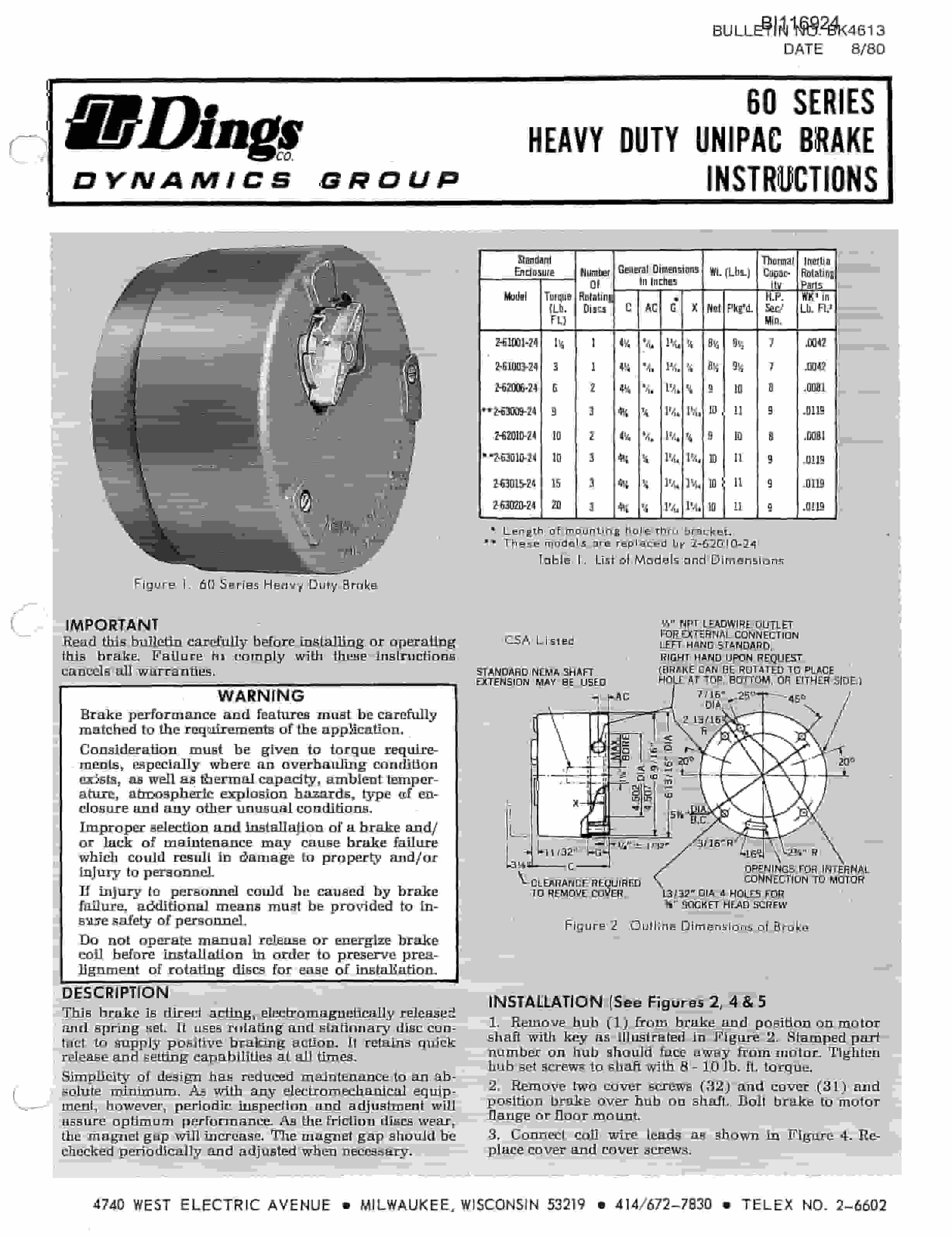 Bucyrus UGS-DM1520 Bridge Only Parts Catalog BI116924-1-3