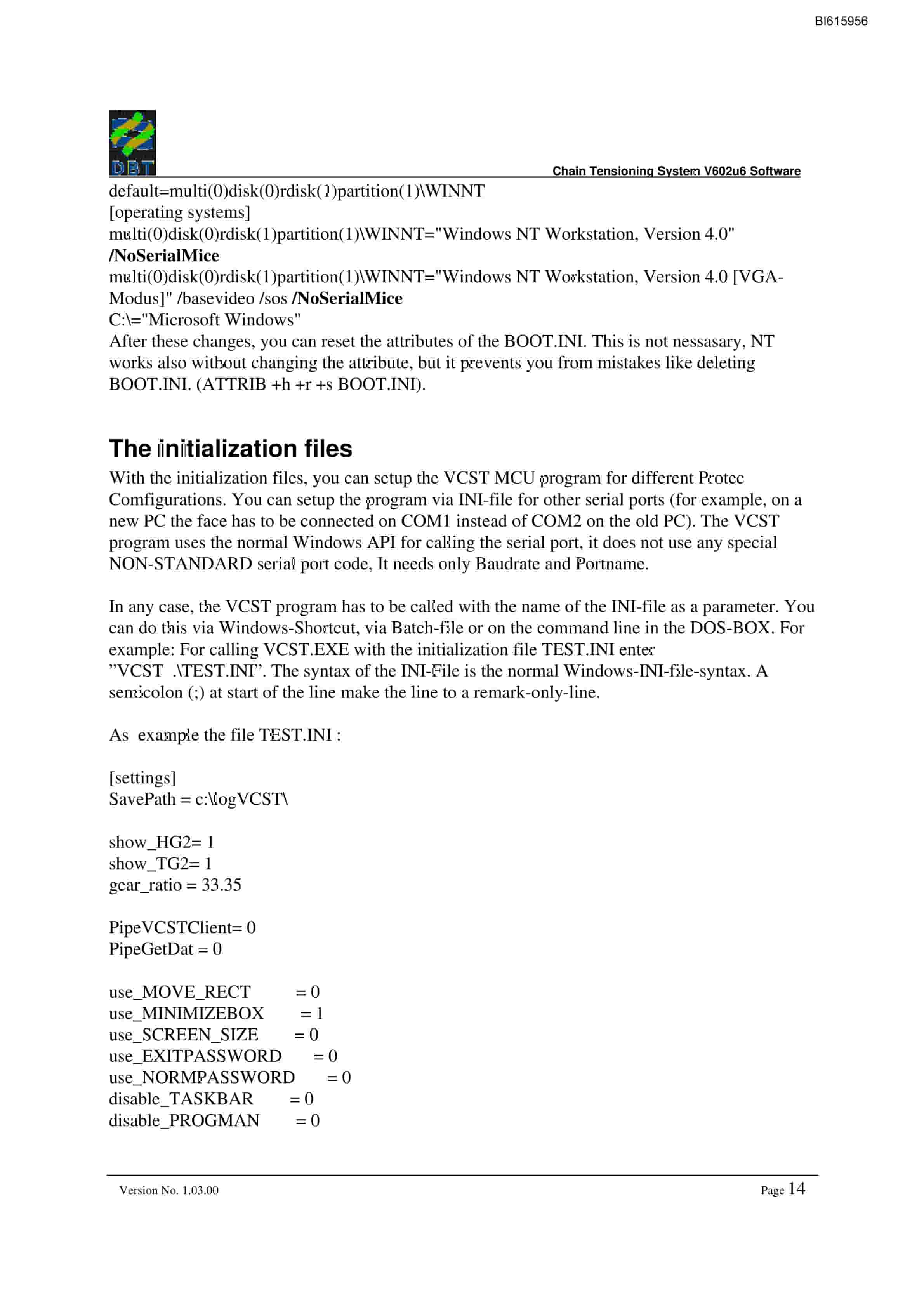 Bucyrus VCST System Technical Manual BI615956-4
