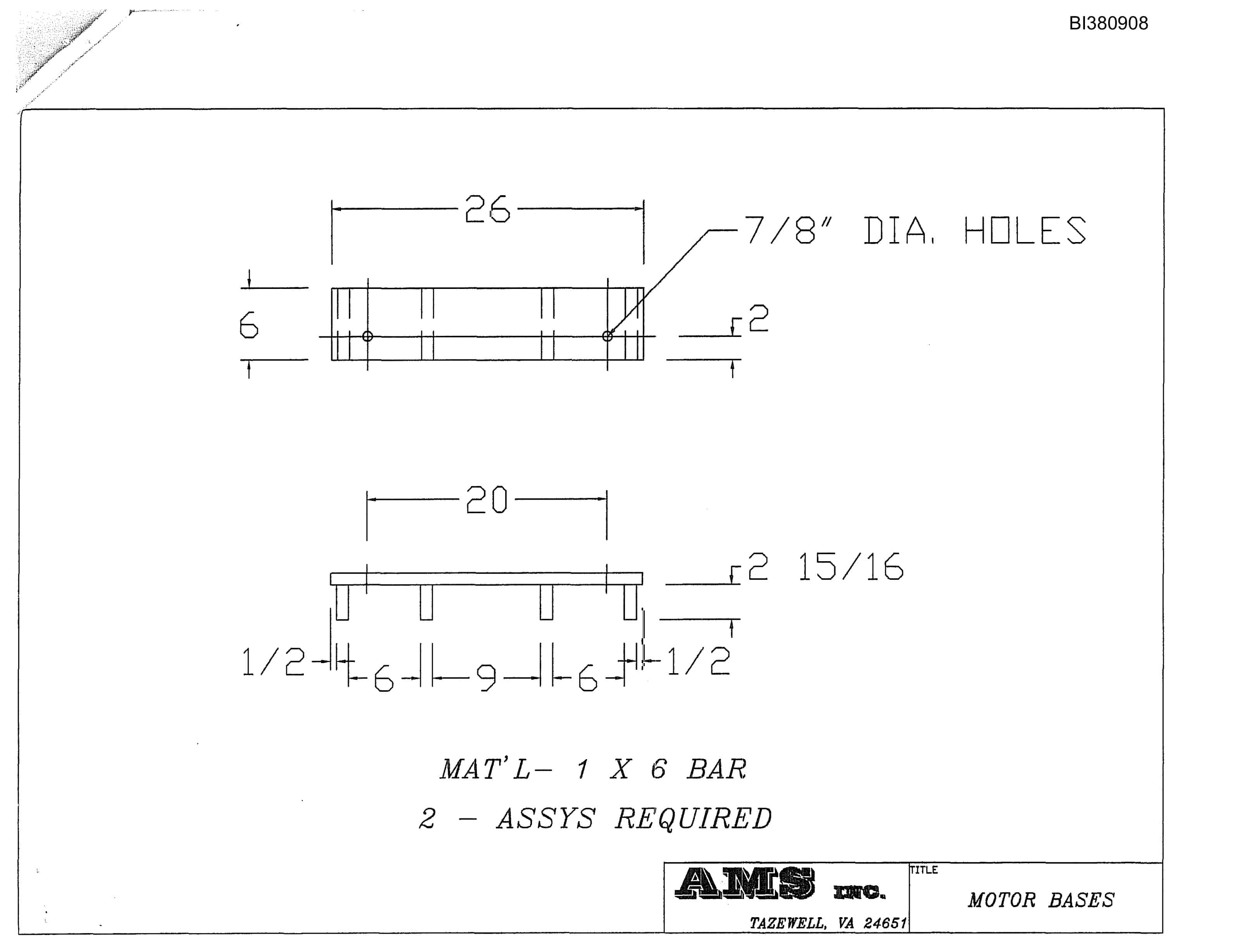 Bucyrus VICC 6 Complete Power Base Parts Catalog BI380908-3