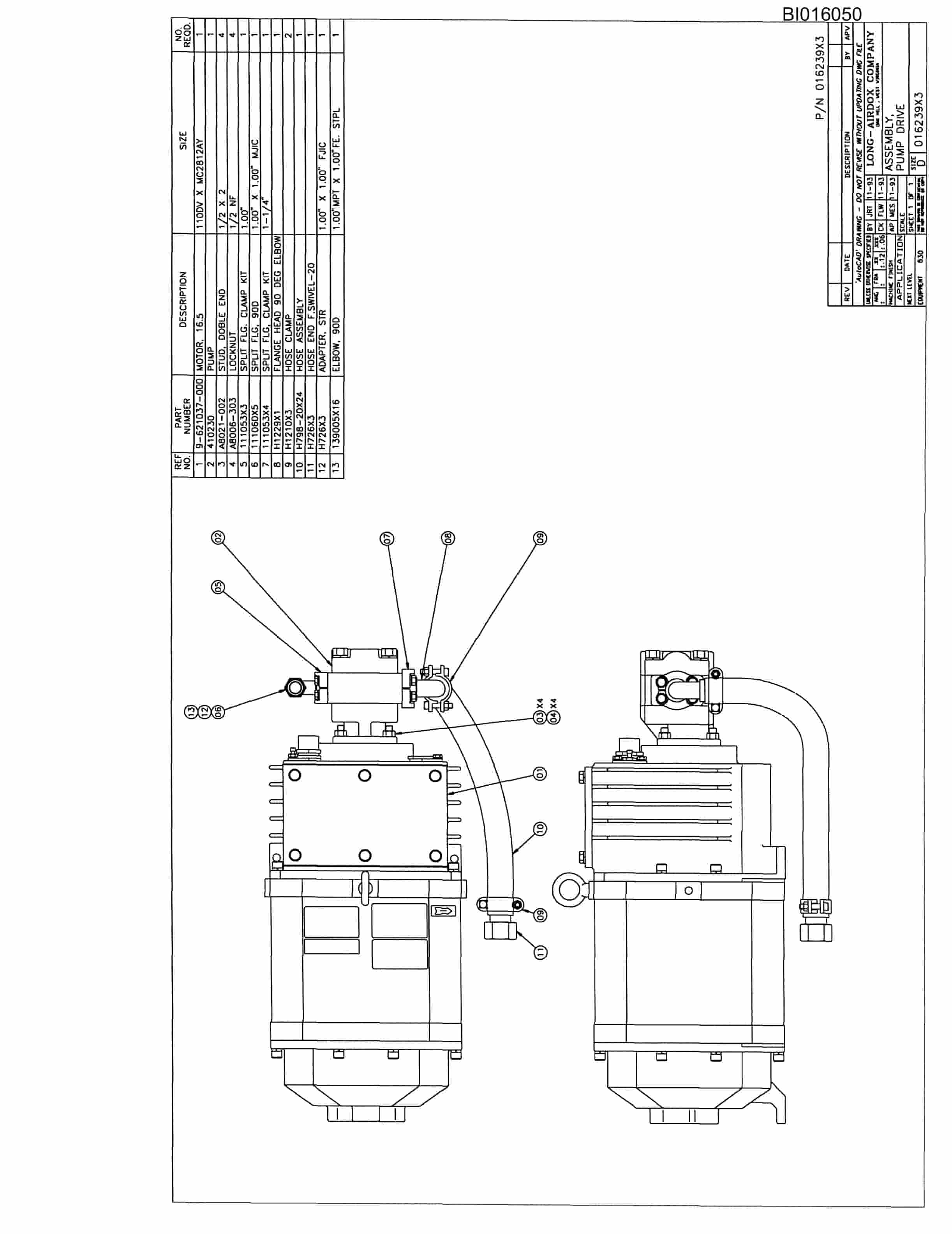 Bucyrus VT630 Parts Catalog BI016050-4