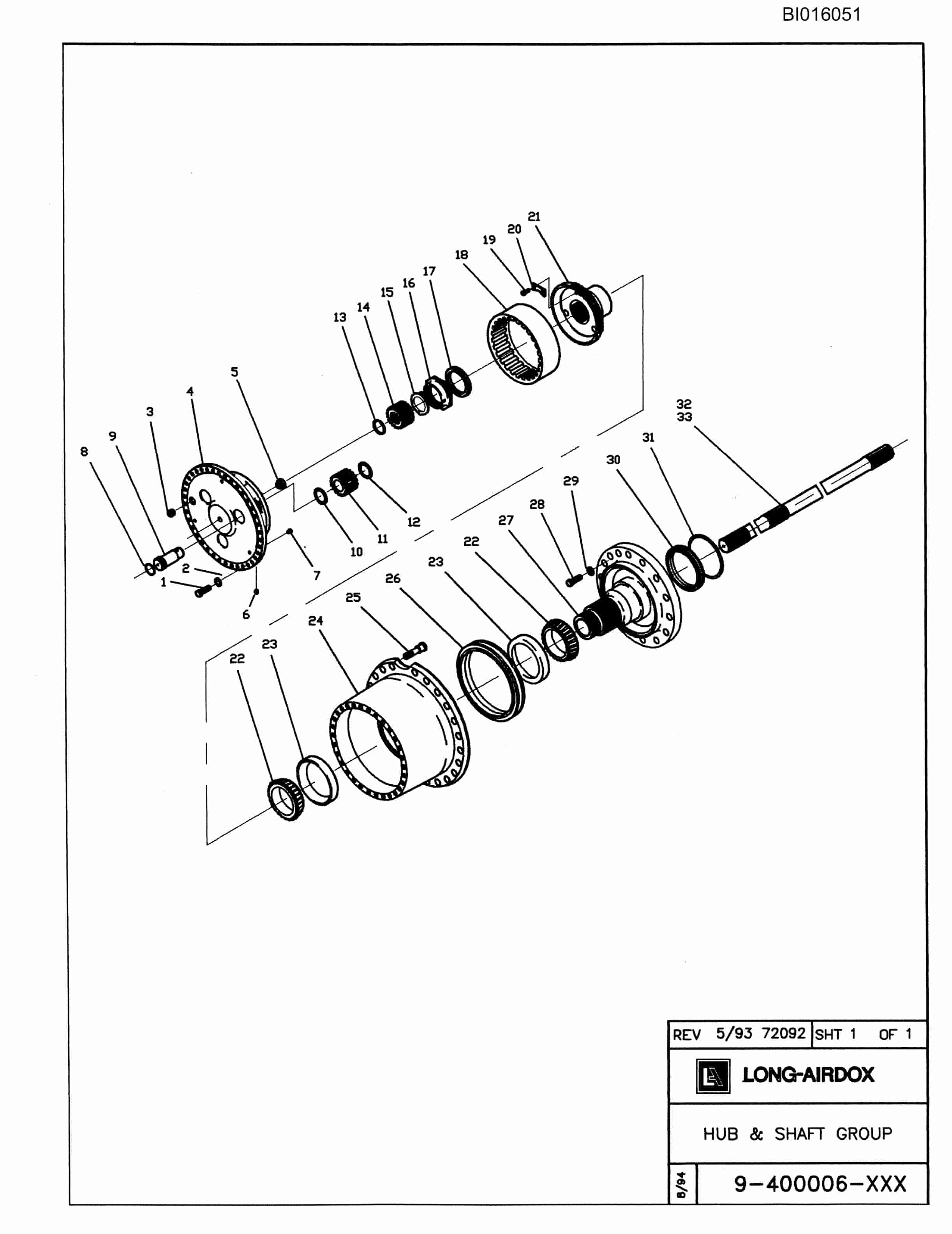 Bucyrus VT630 Parts Catalog BI016051-2