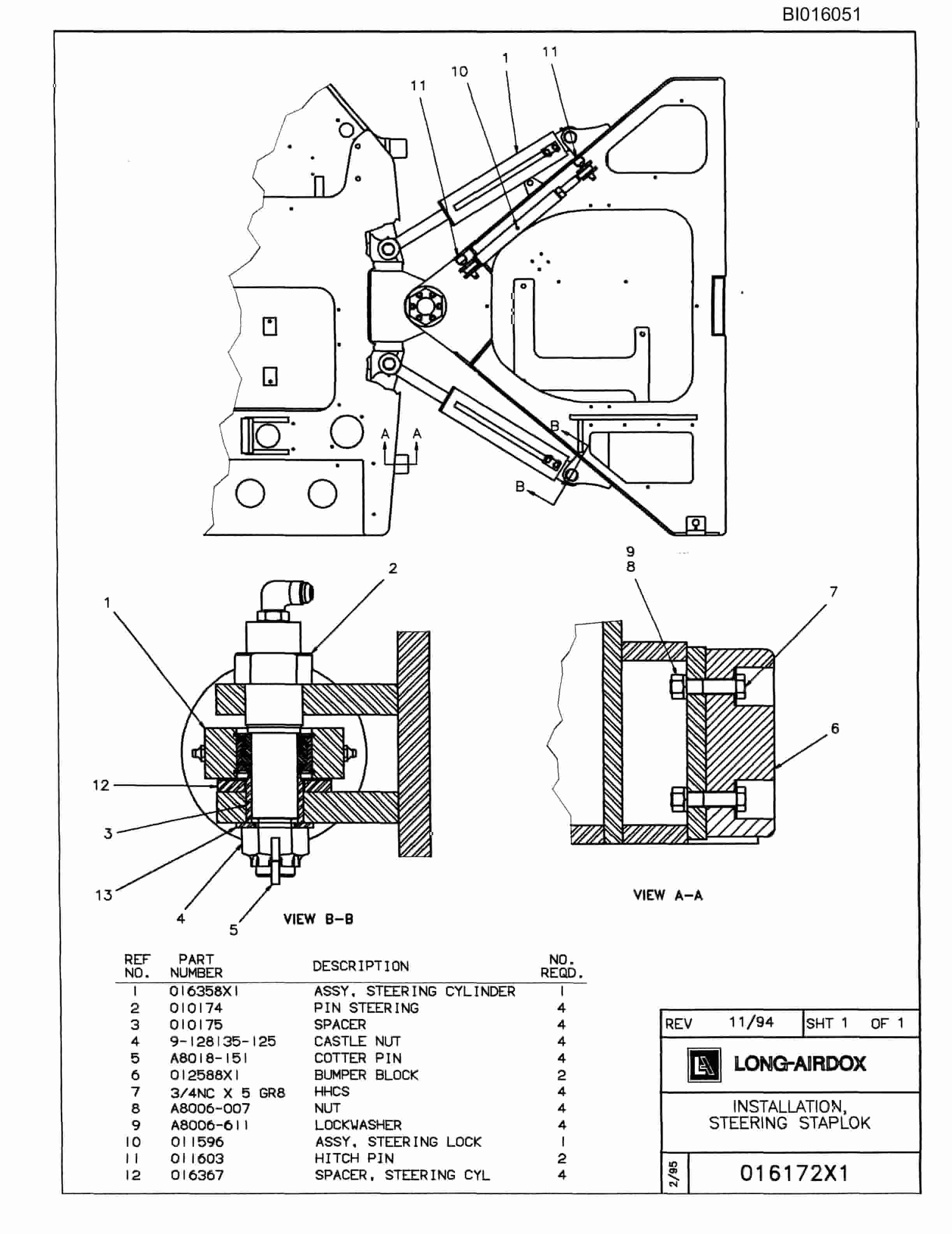 Bucyrus VT630 Parts Catalog BI016051-3