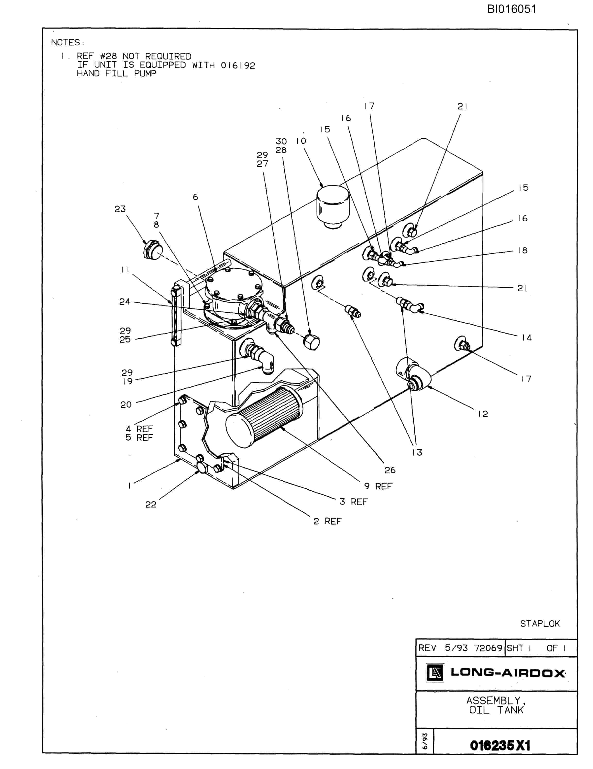 Bucyrus VT630 Parts Catalog BI016051-4
