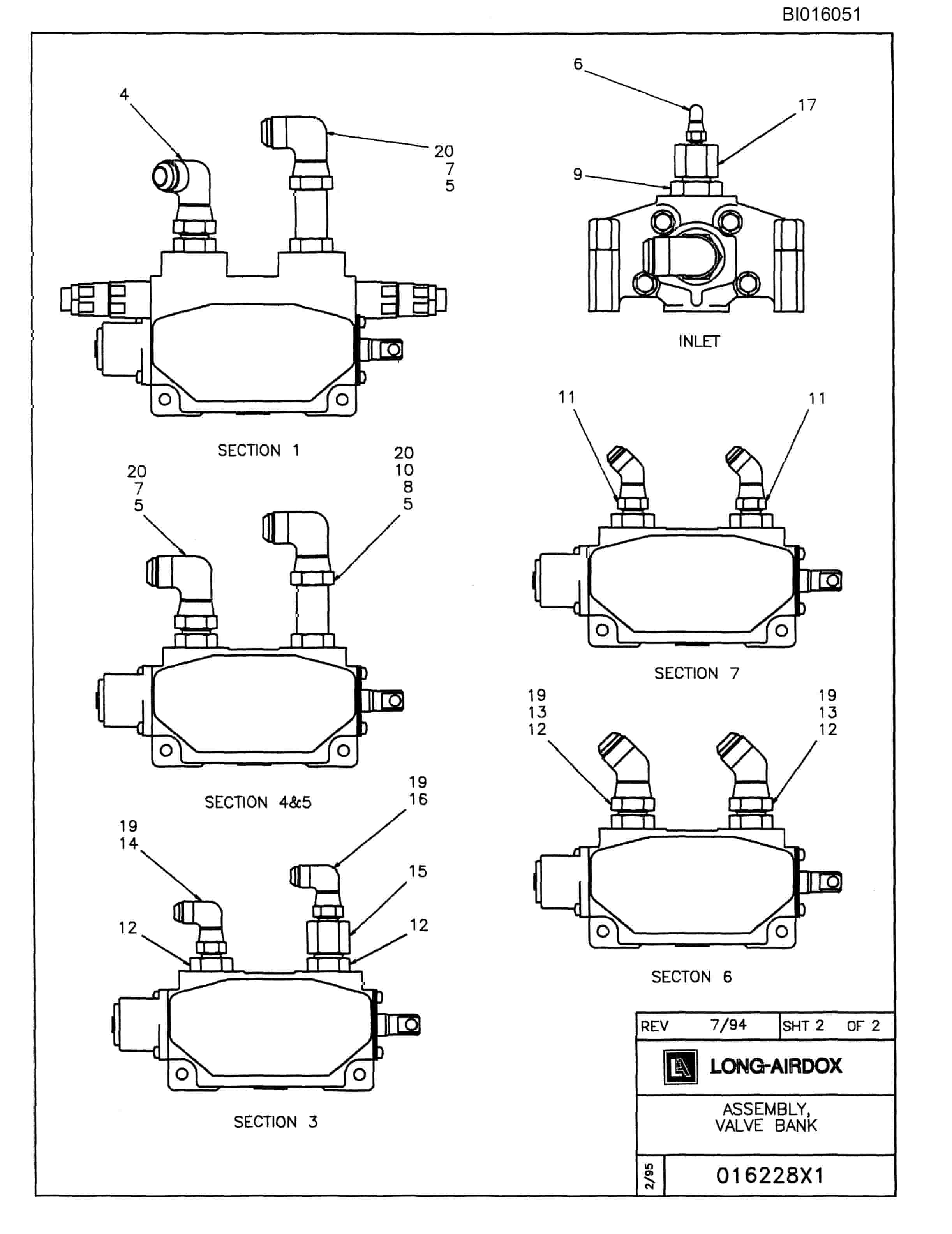 Bucyrus VT630 Parts Catalog BI016051-5