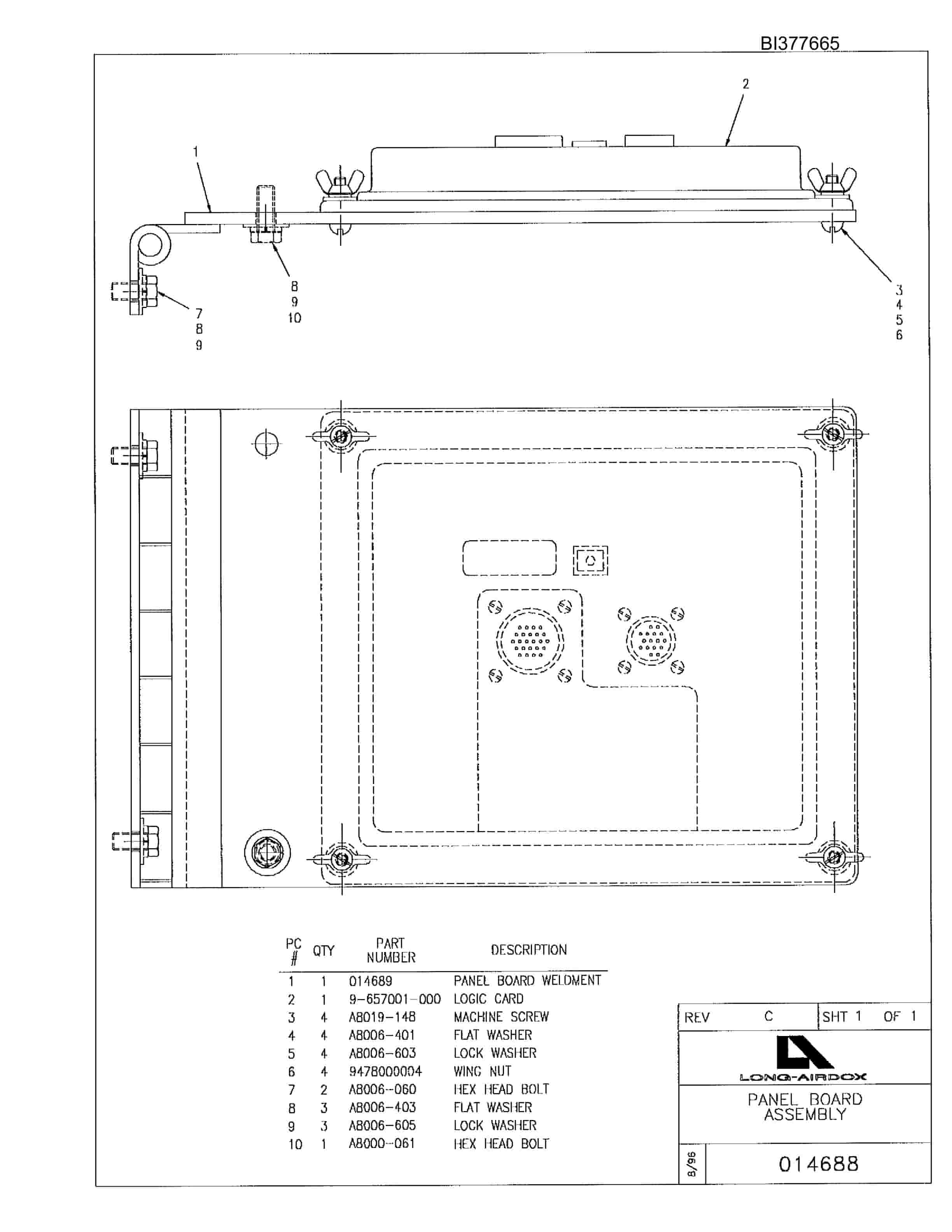 Bucyrus VT630 Parts Catalog BI377665-2