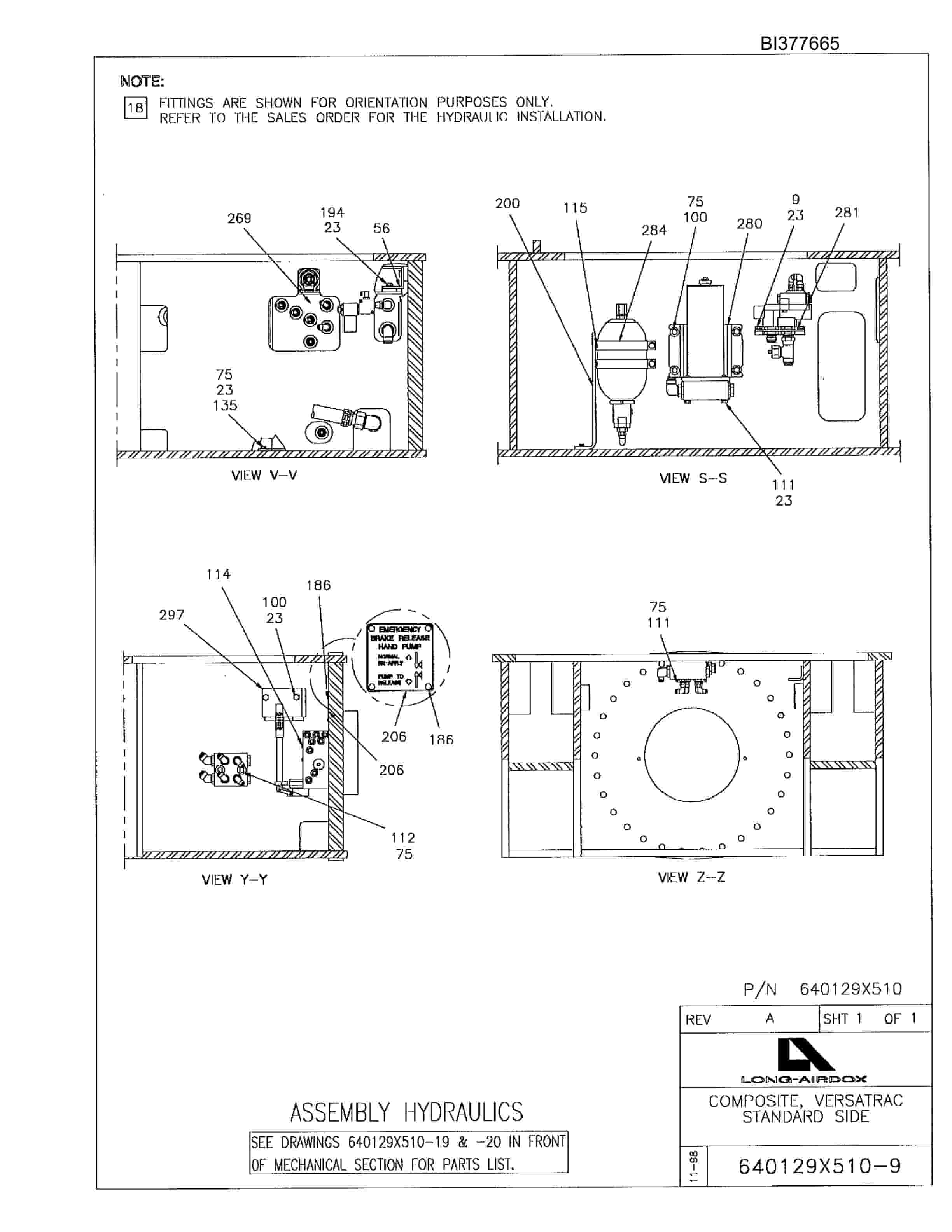 Bucyrus VT630 Parts Catalog BI377665-5