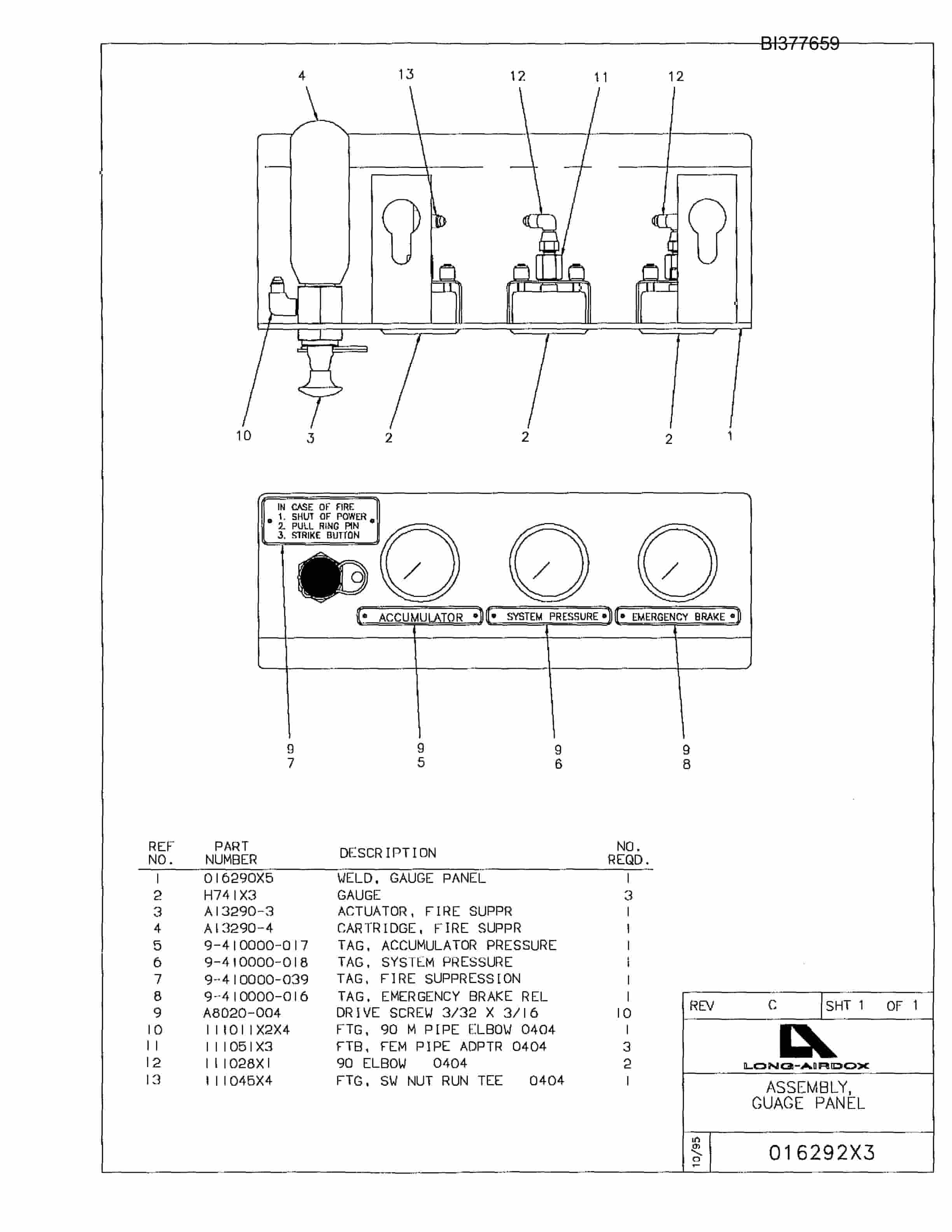 Bucyrus VTA630 Parts Catalog BI377659-3