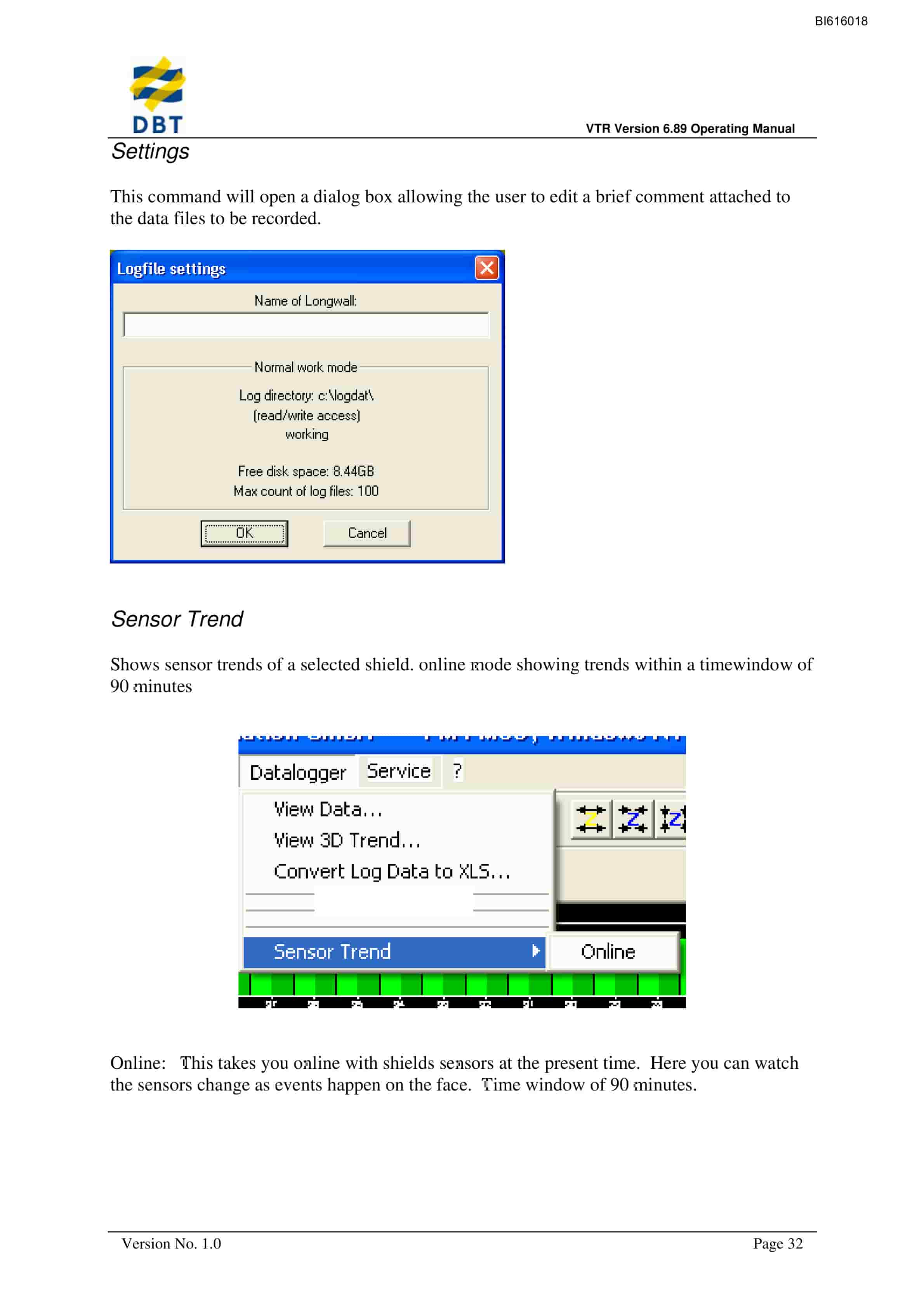 Bucyrus VTR32 Software Technical Manual BI616018-4