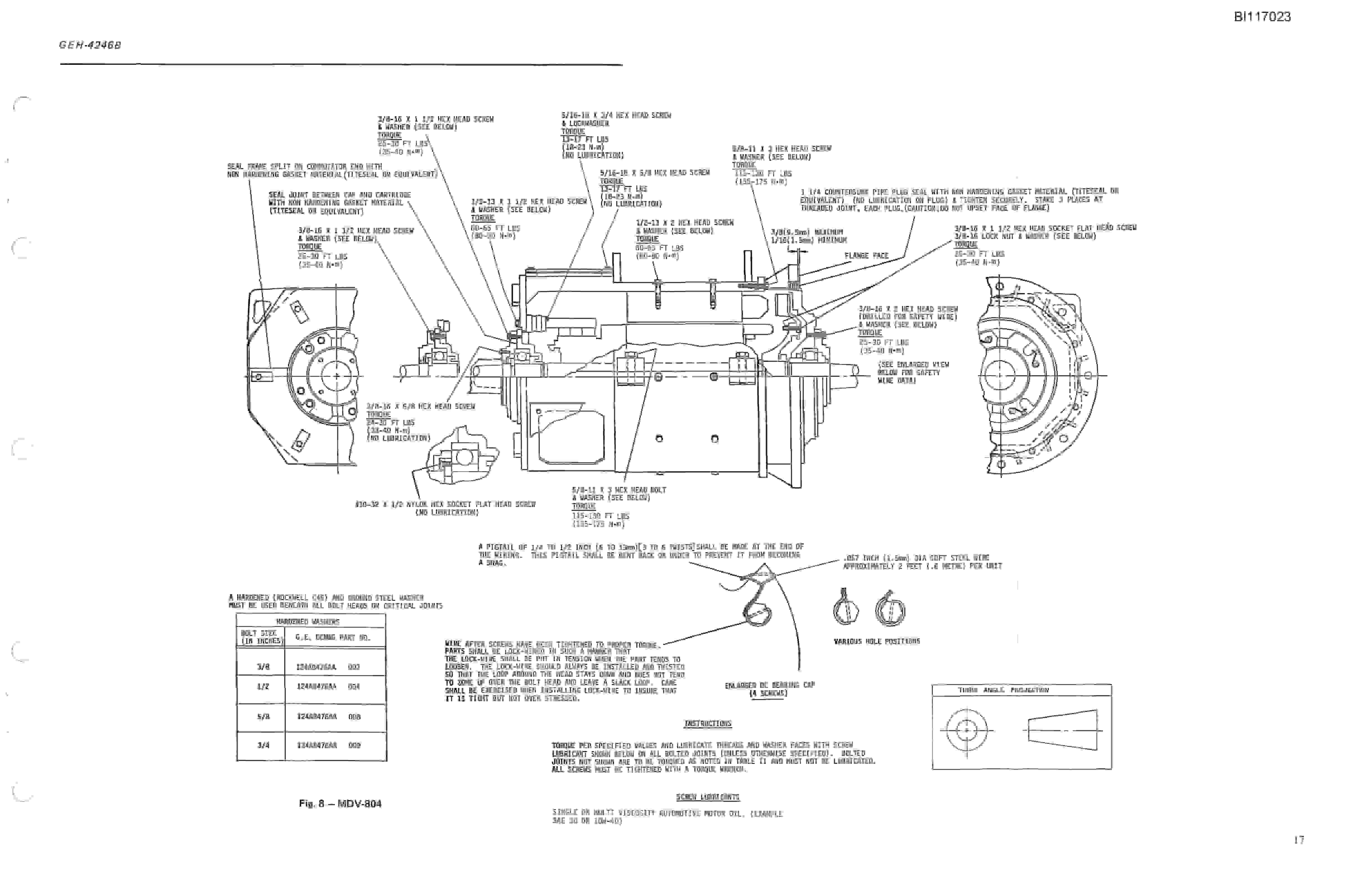 Bucyrus W2000 Dragline Parts Catalog BI117023-4