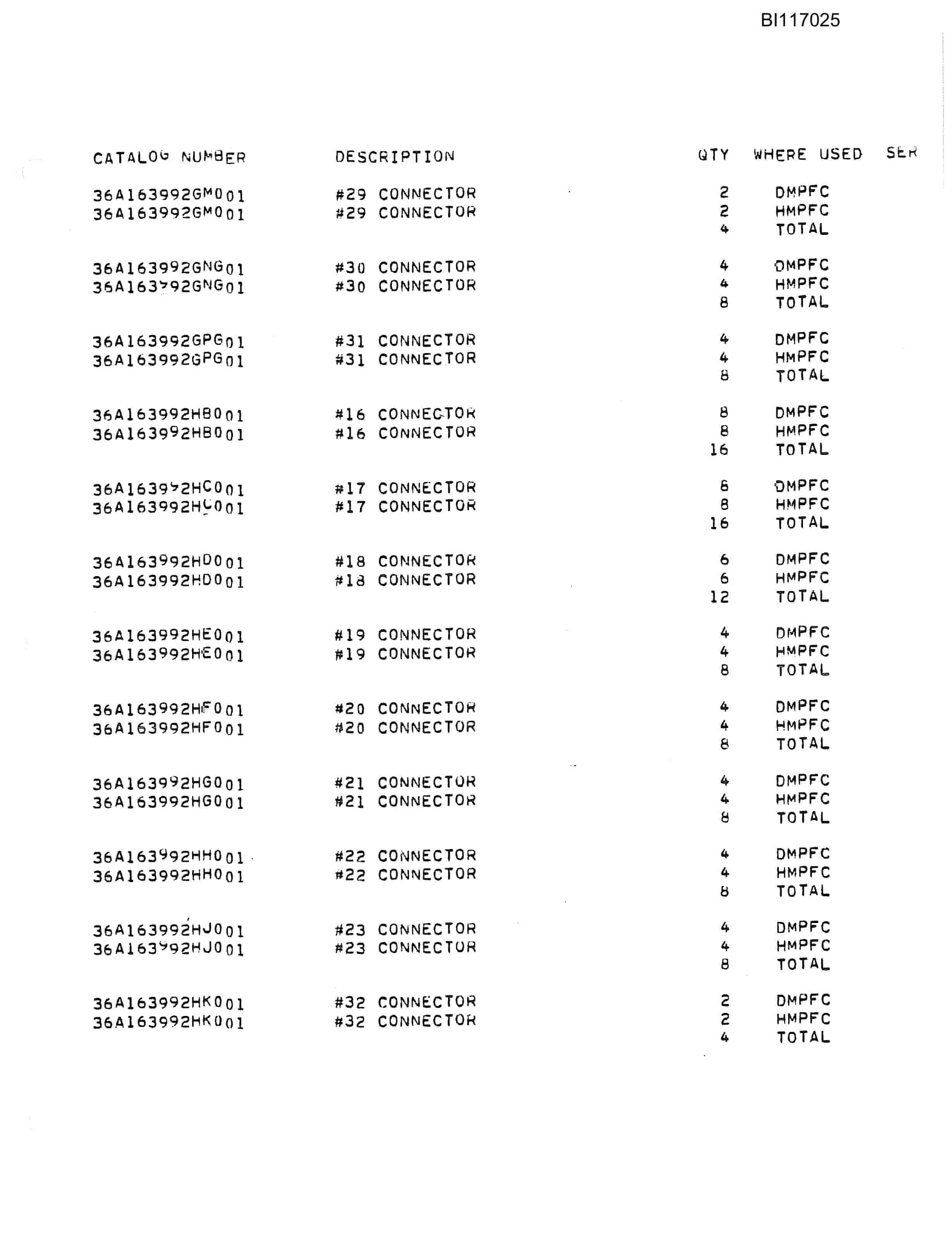 Bucyrus W2000 Dragline Parts Catalog BI117025-2