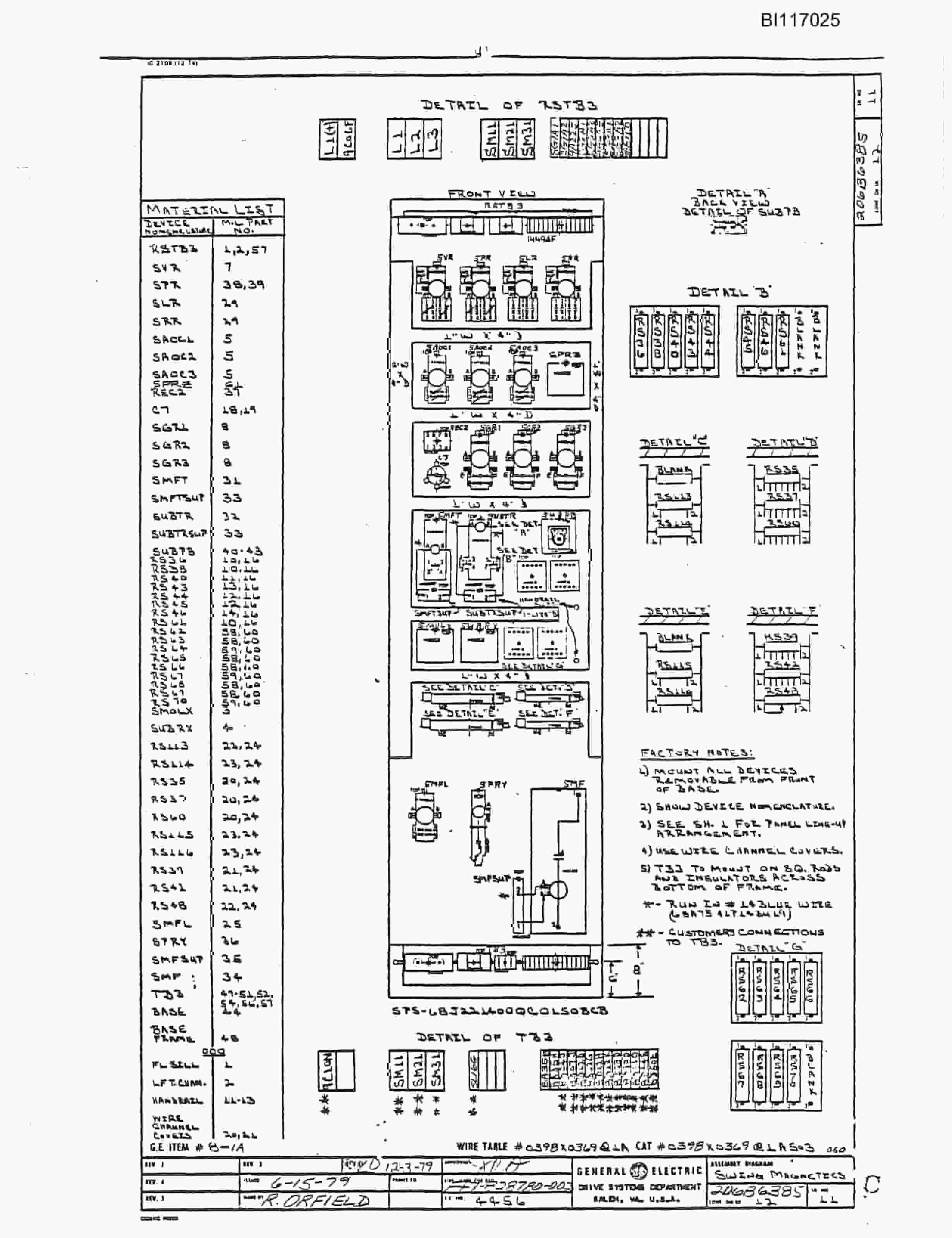 Bucyrus W2000 Dragline Parts Catalog BI117025-4