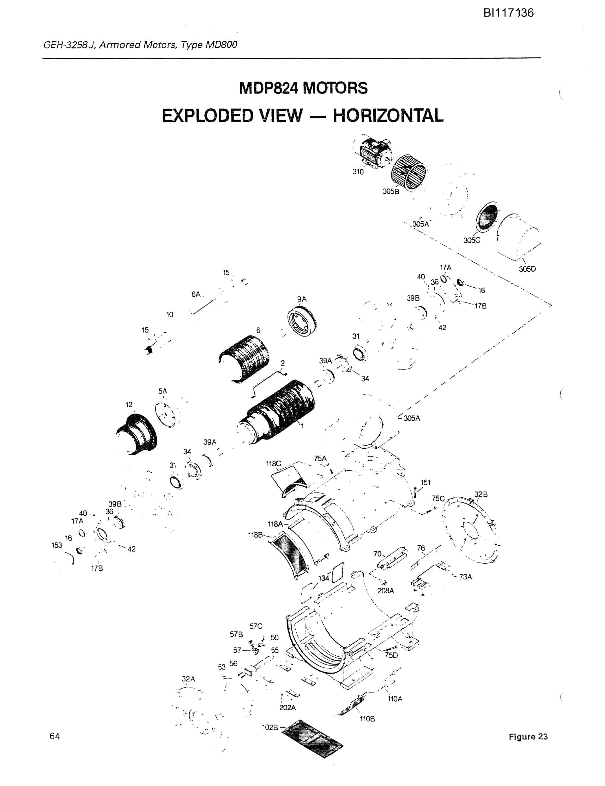 Bucyrus W2000 Dragline Parts Catalog BI117136-2