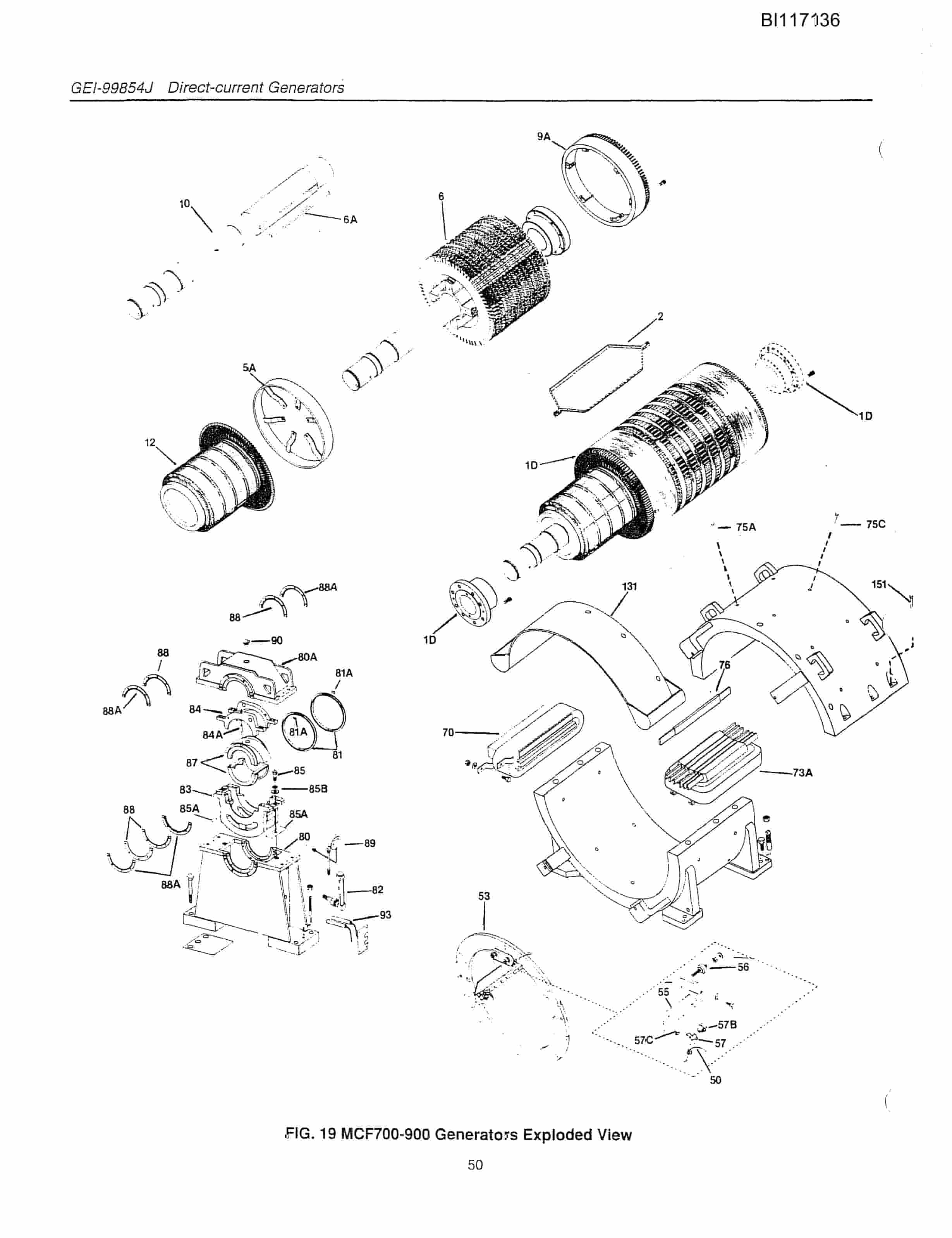 Bucyrus W2000 Dragline Parts Catalog BI117136-3