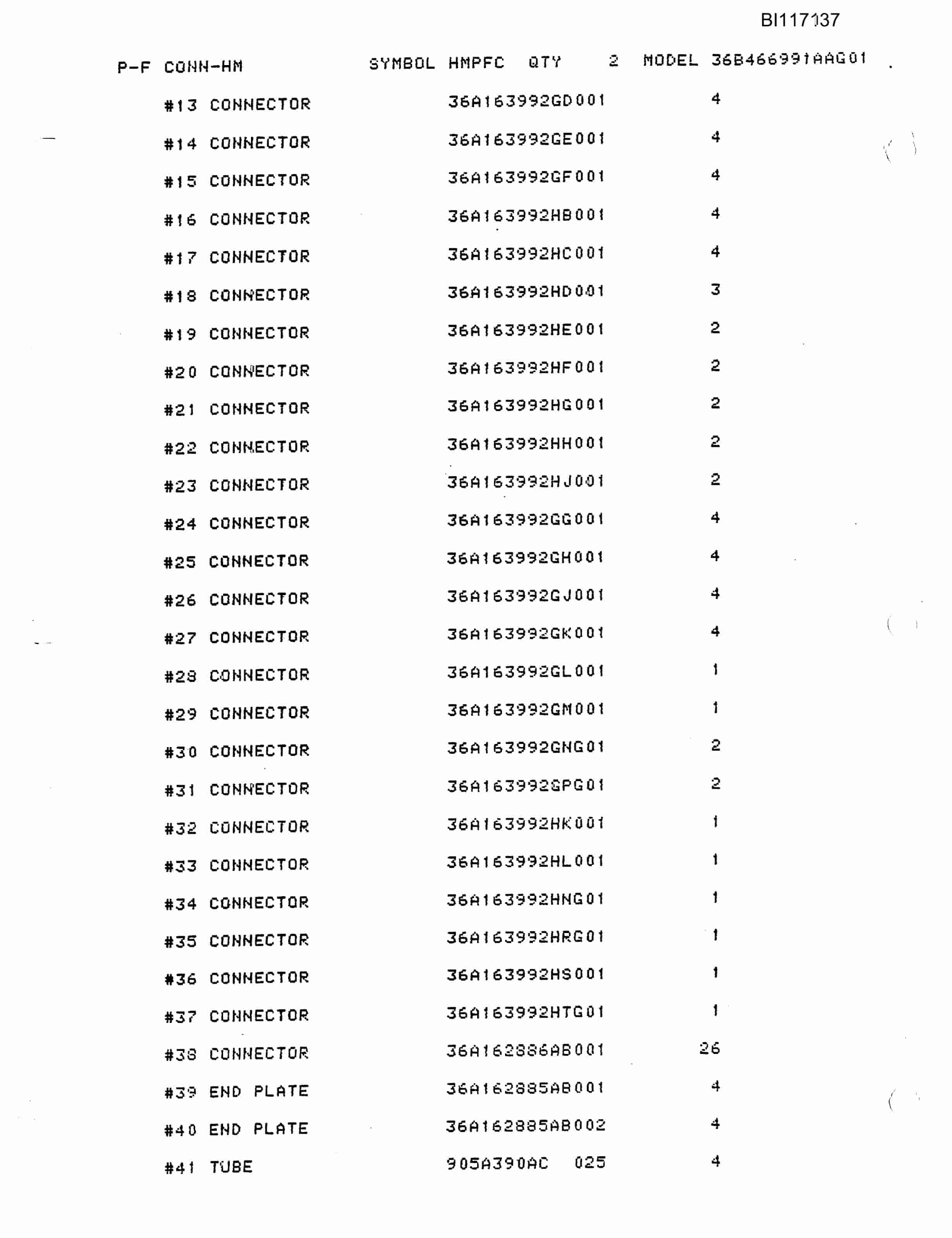 Bucyrus W2000 Dragline Parts Catalog BI117137-2