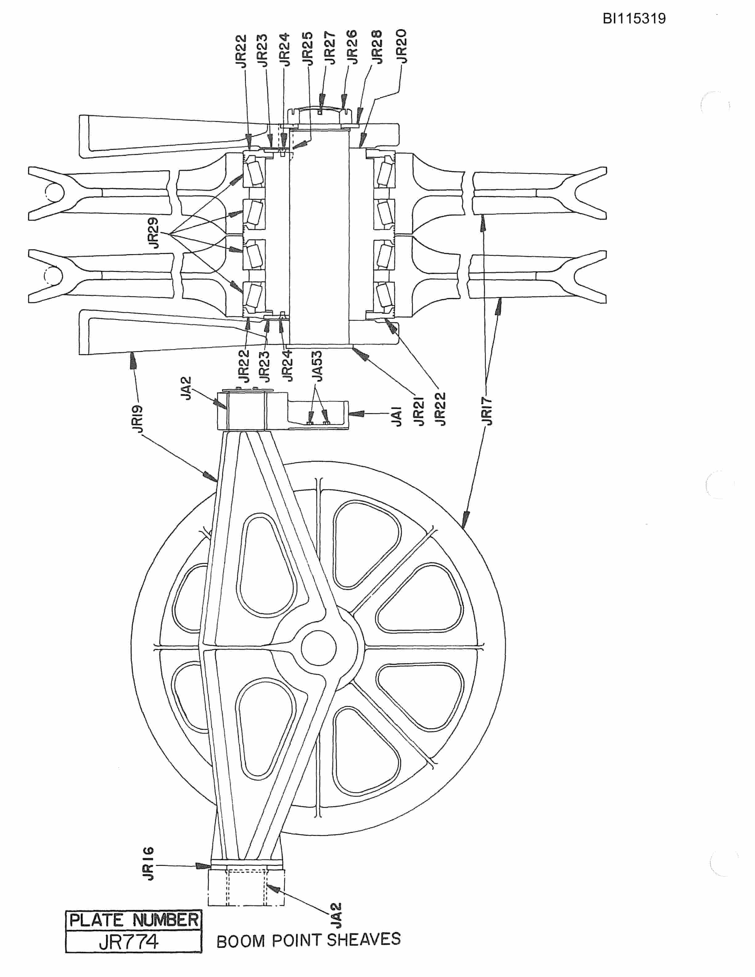 Caterpillar 1260W Walking Dragline Parts Manual BI115319-2