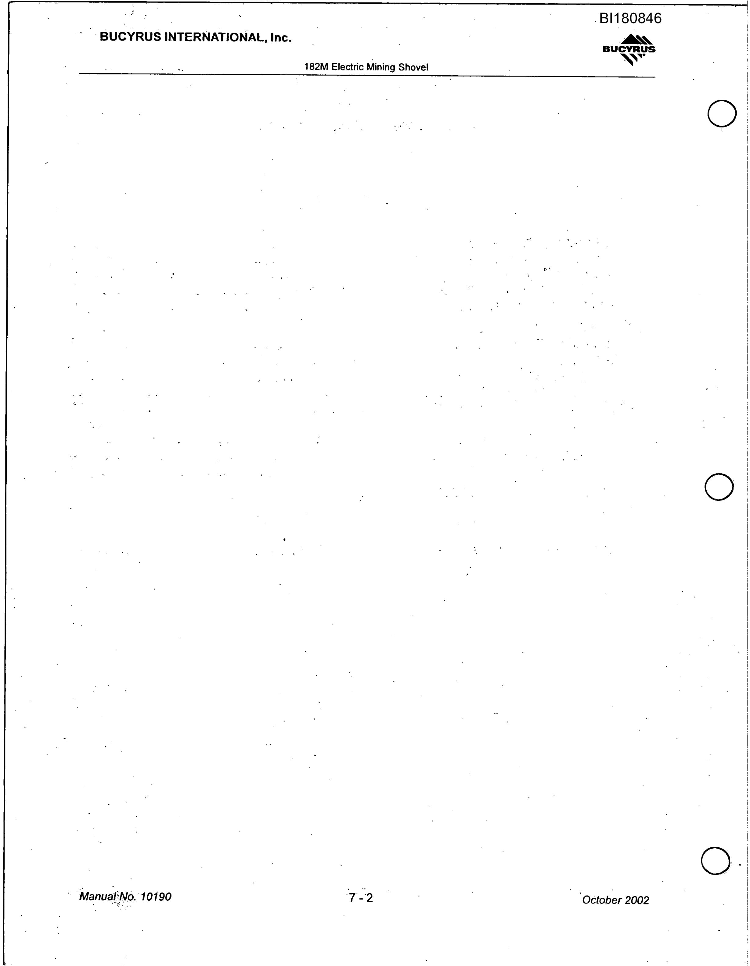 Caterpillar 182-M Mining Shovel Parts Manual BI180846-3