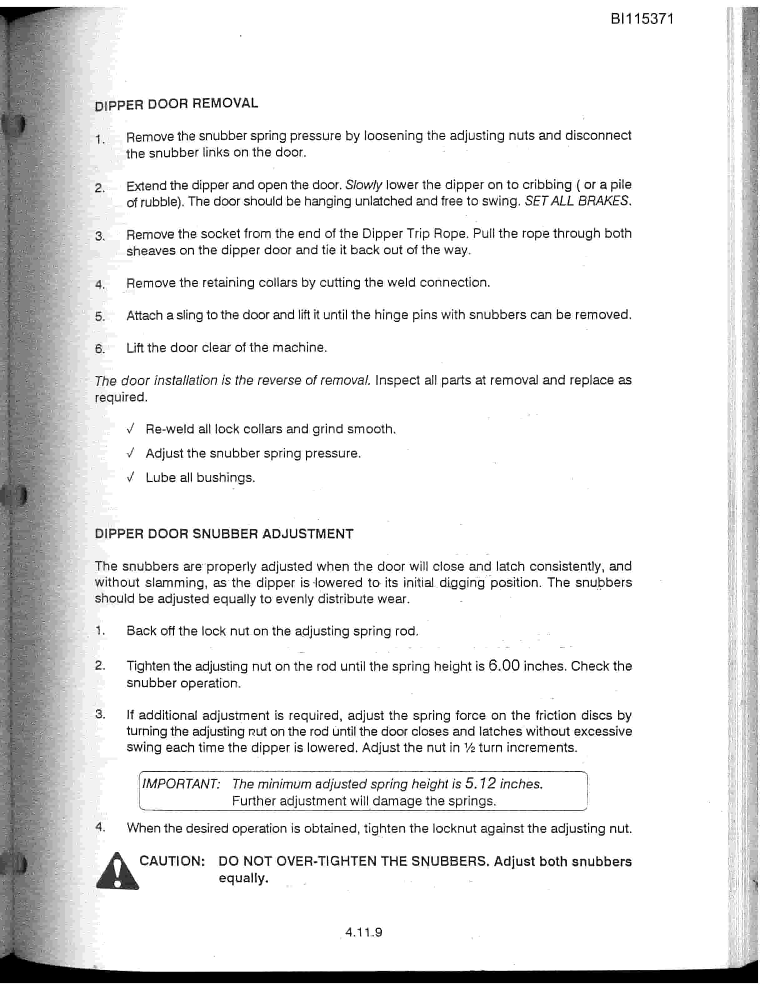 Caterpillar 351M Mining Shovel Technical Manual BI115371-5
