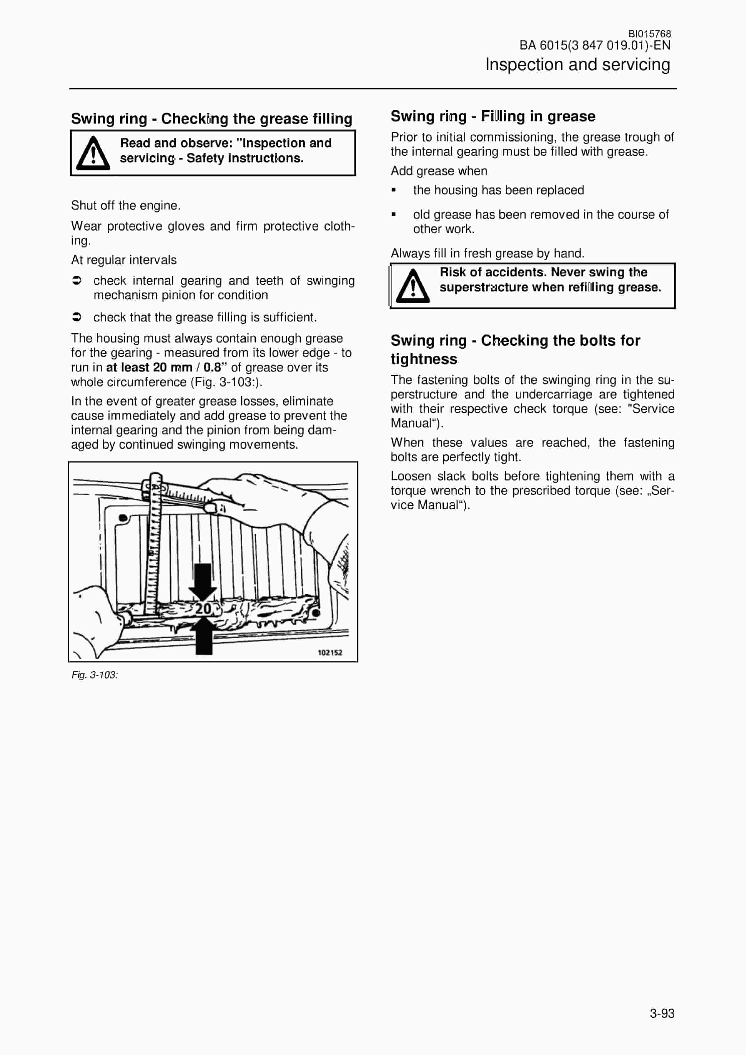 Caterpillar 6015, 6015FS Hydraulic Shovel Operation And Maintenance Manual BI015768-4