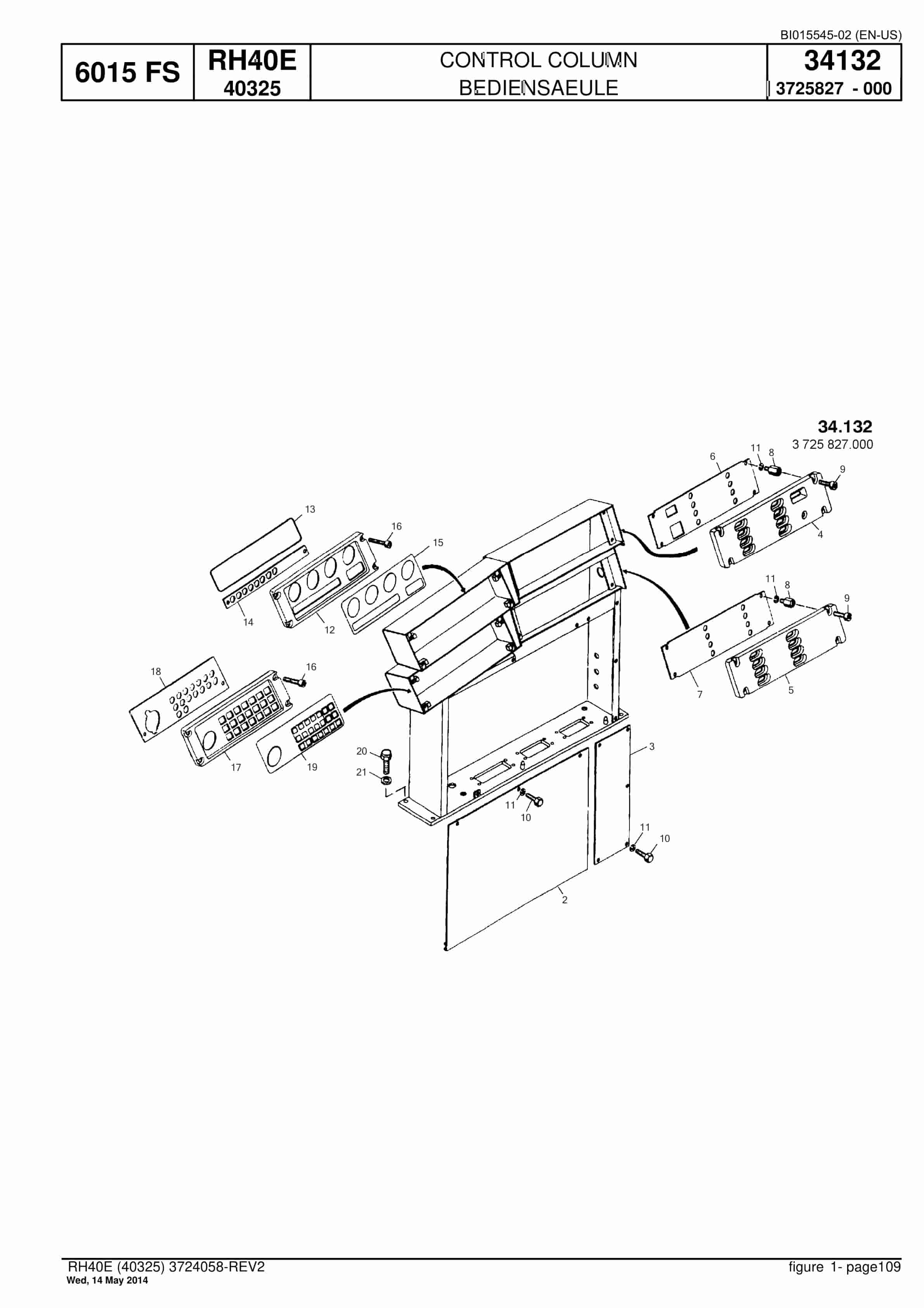 Caterpillar 6015 FS Hydraulic Shovel Spare Parts Manual BI015545-02-3