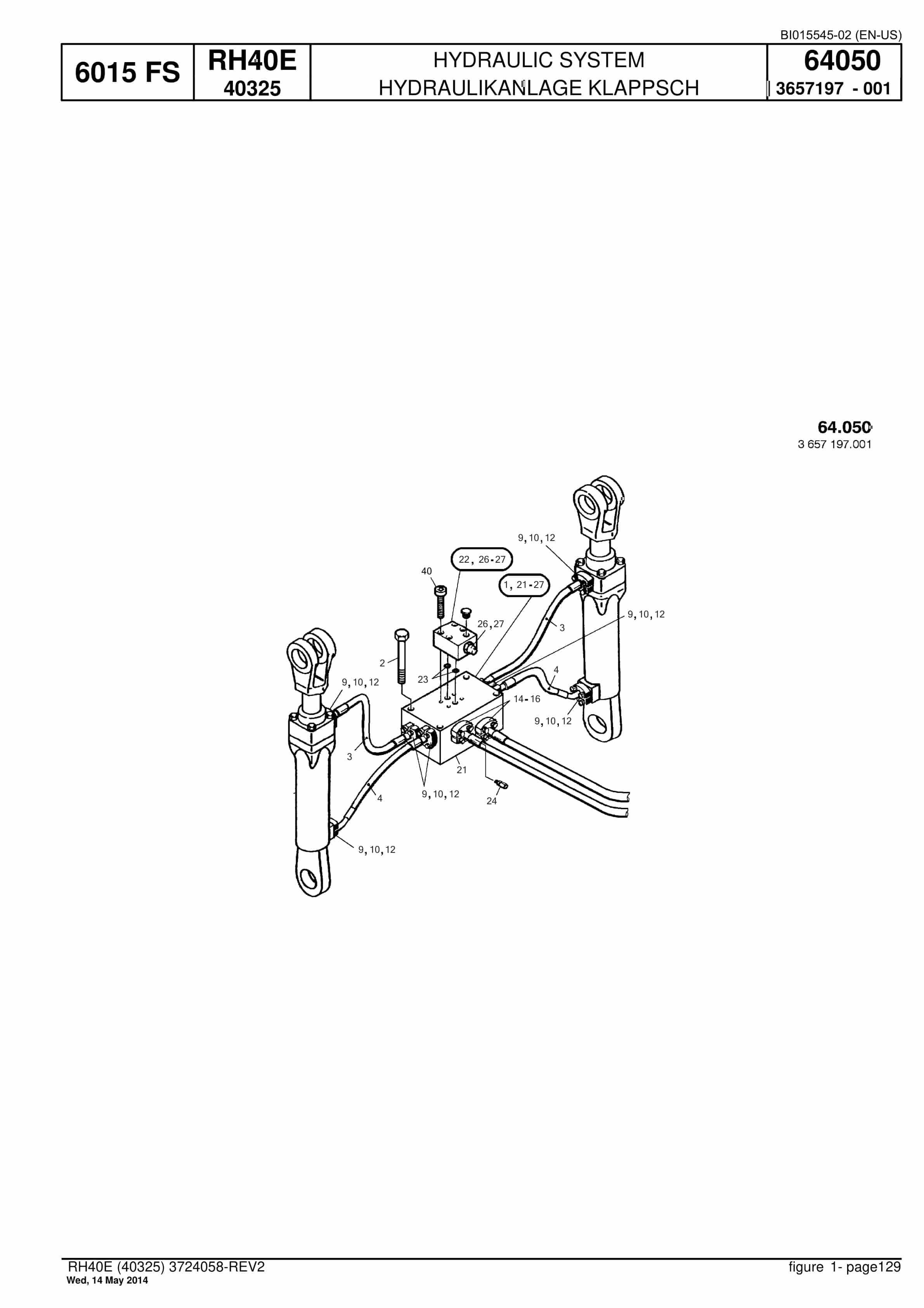 Caterpillar 6015 FS Hydraulic Shovel Spare Parts Manual BI015545-02-5