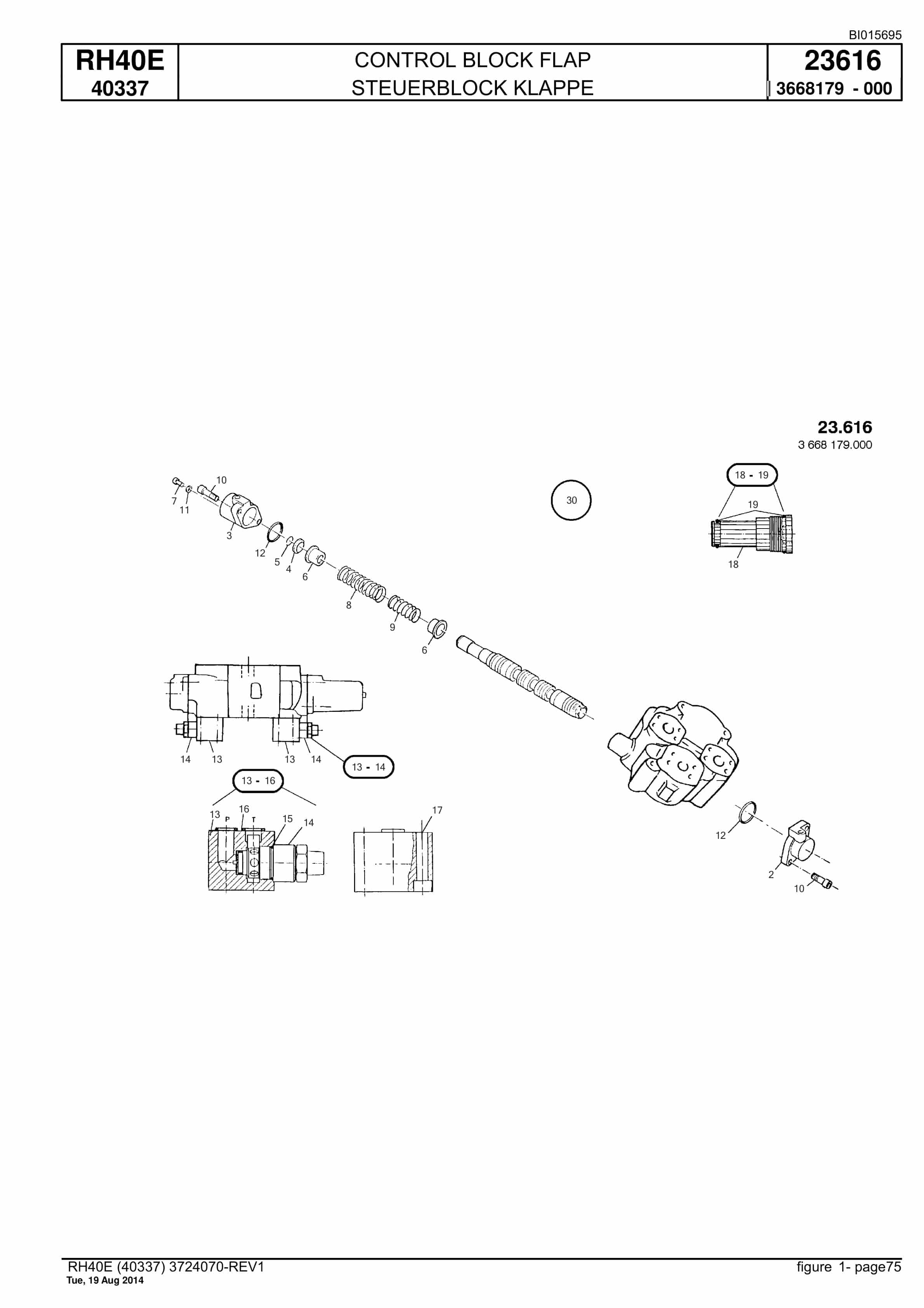 Caterpillar 6015 FS Hydraulic Shovel Spare Parts Manual BI015695-2